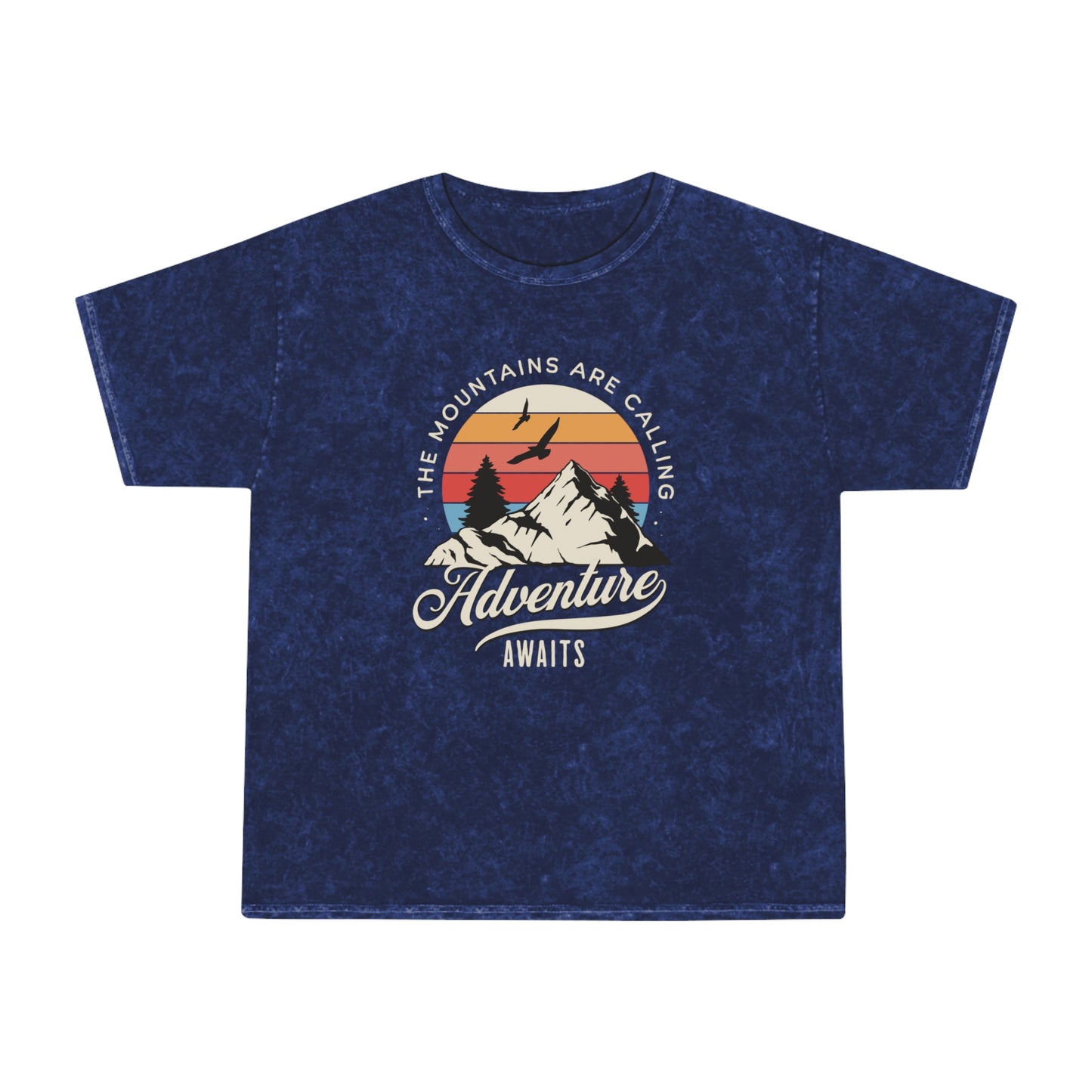 Mens Adventure Awaits - Mineral T-Shirt