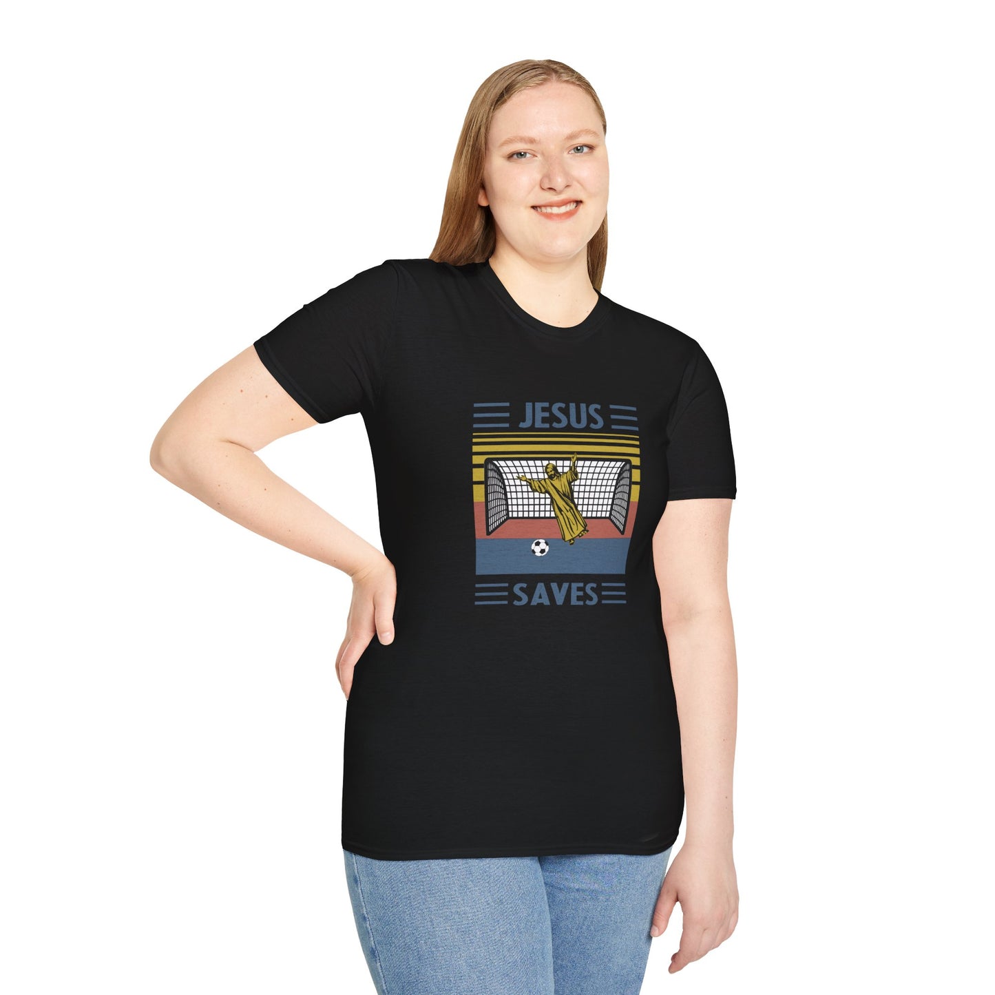 Jesus Saves - Softstyle TShirt