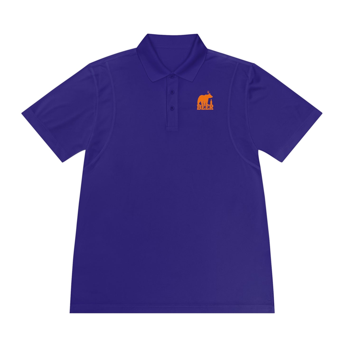 Mens Golf Shirt Beer Bear Men's Sport Polo Shirt