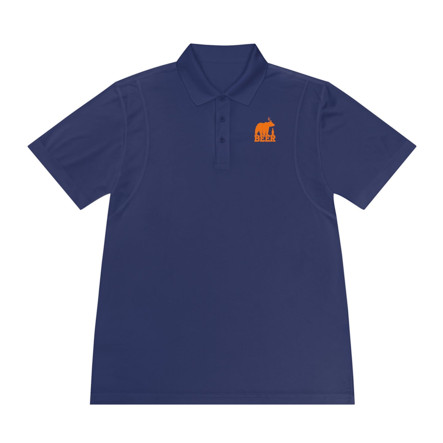 Mens Golf Shirt Beer Bear Men's Sport Polo Shirt