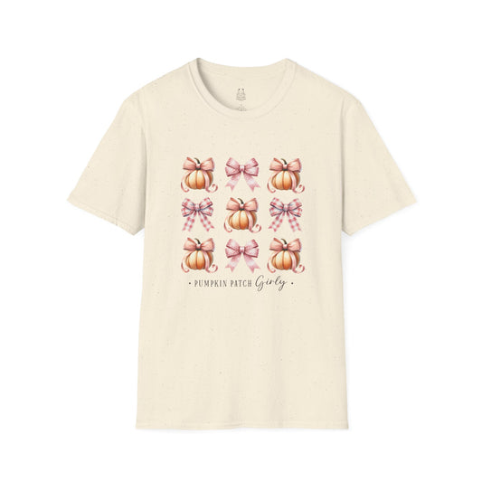 Pumpkin Patch Girly T-Shirt, Fall Fashion Tee, Halloween Shirt, Autumn Outfit, Gift for Her