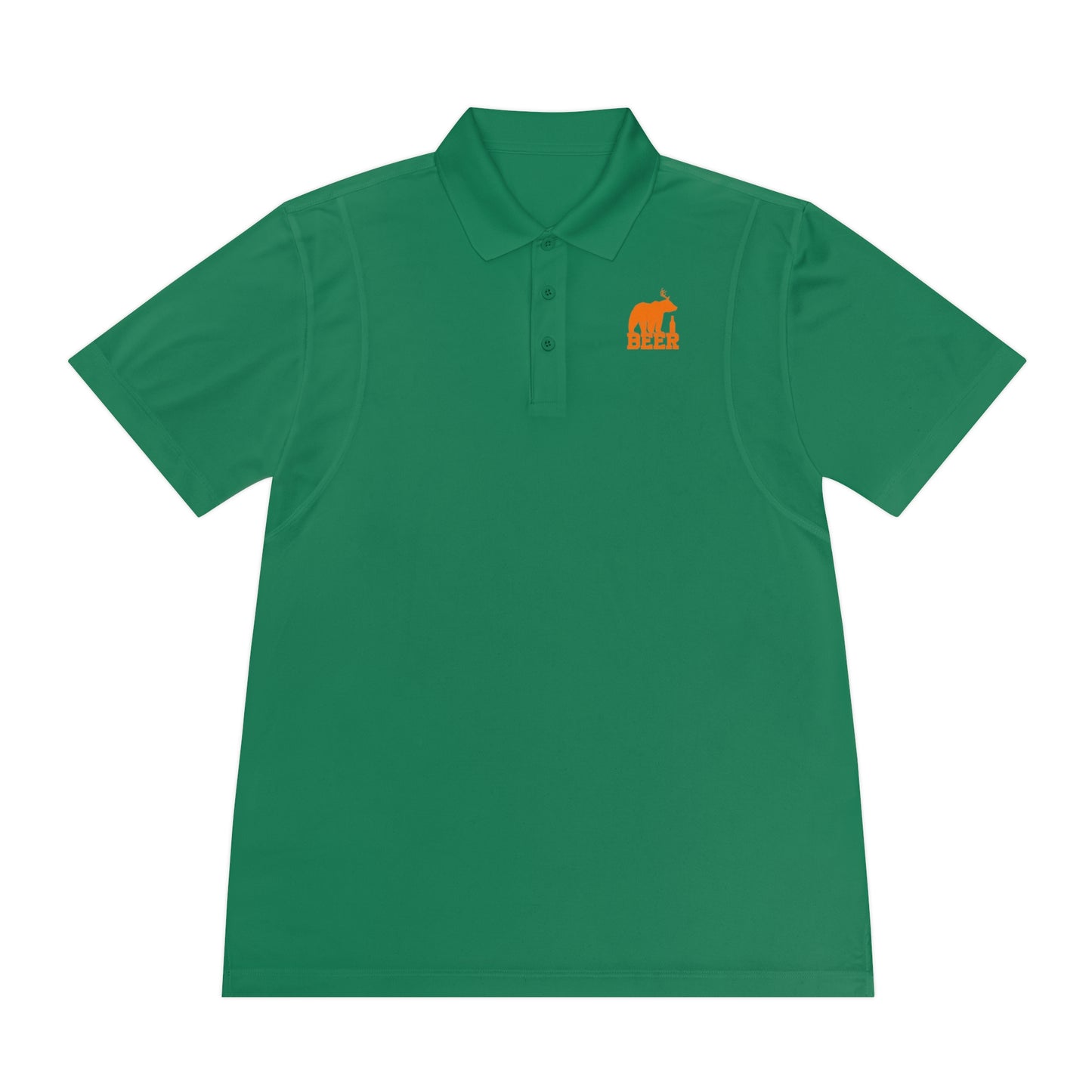 Mens Golf Shirt Beer Bear Men's Sport Polo Shirt