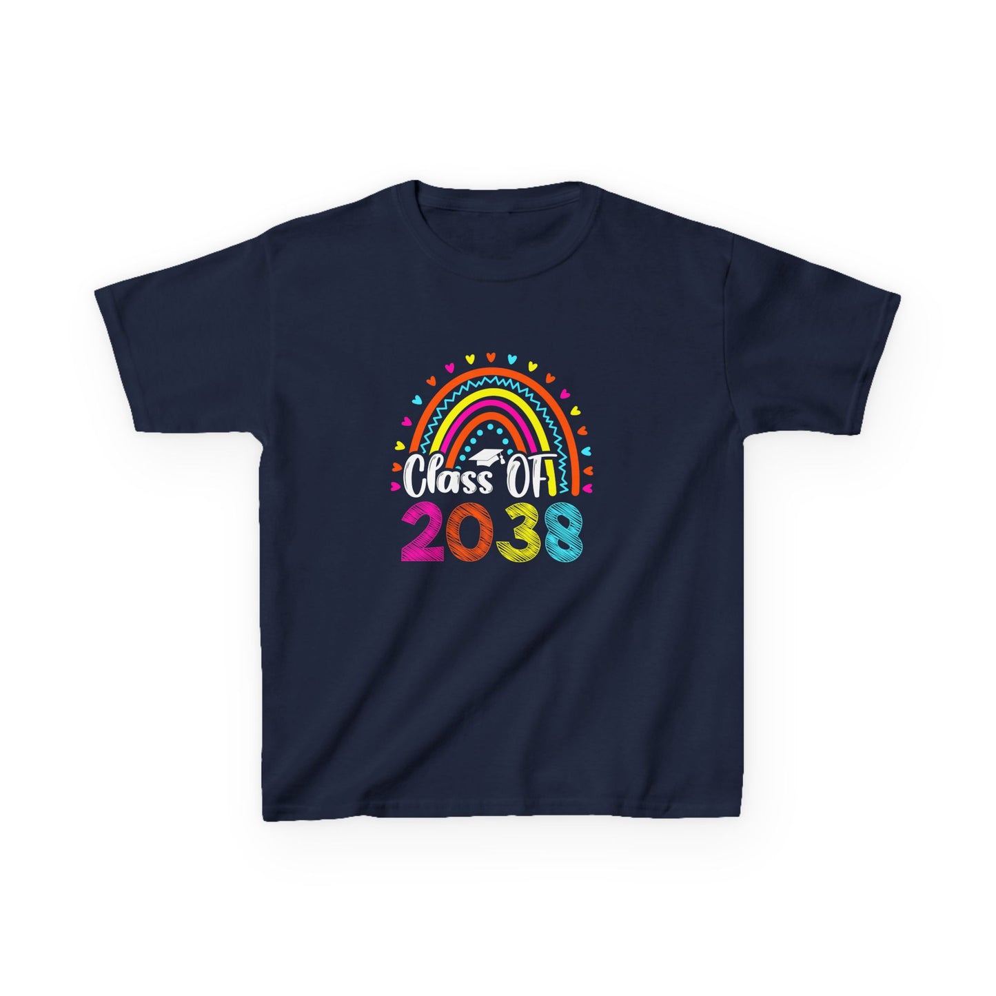 Kids Rainbow Class of 2038 Shirt - Unisex Tee