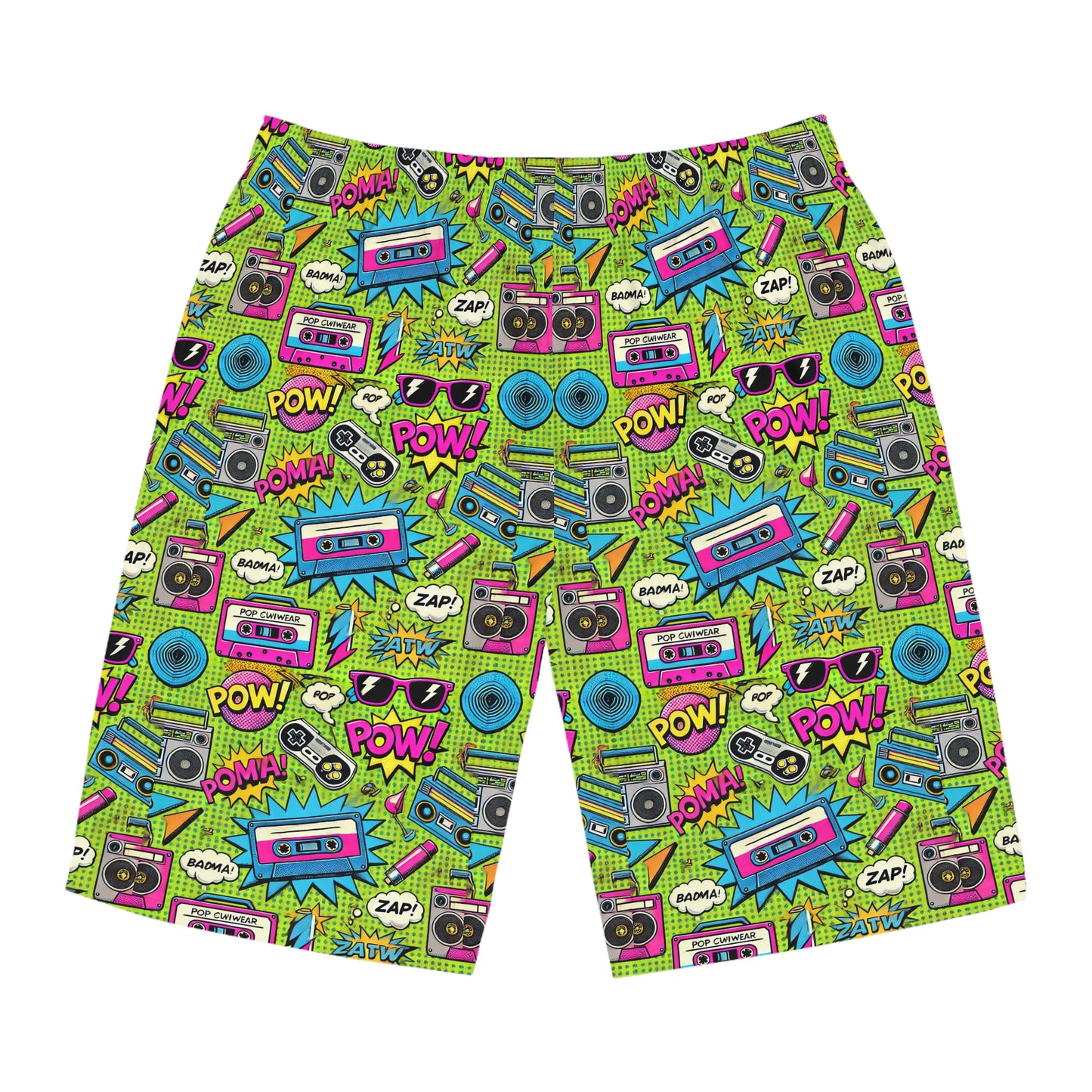 Men's 80s Retro Inspired Board Shorts
