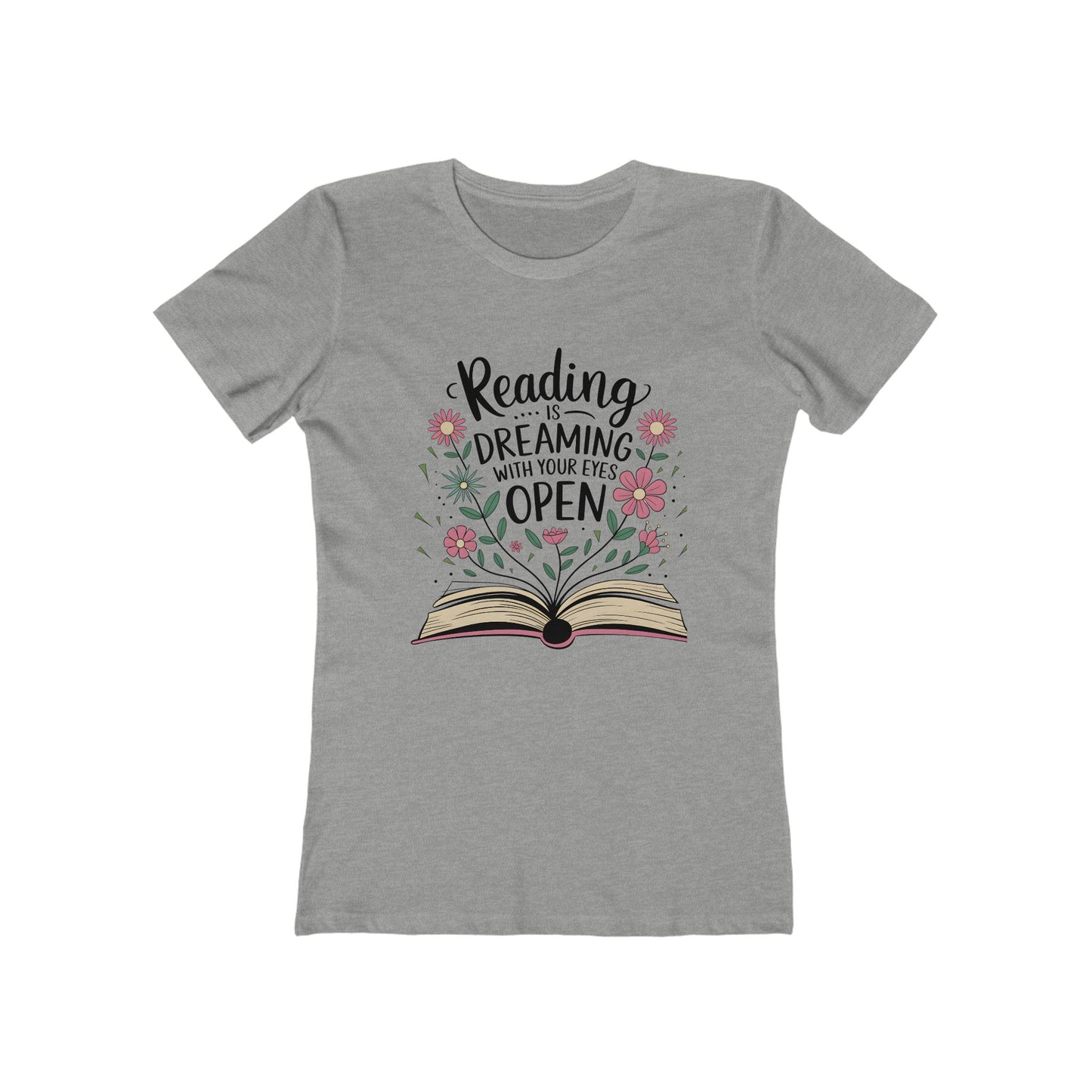 Reading is Dreaming - Casual Women's Slim T-Shirt