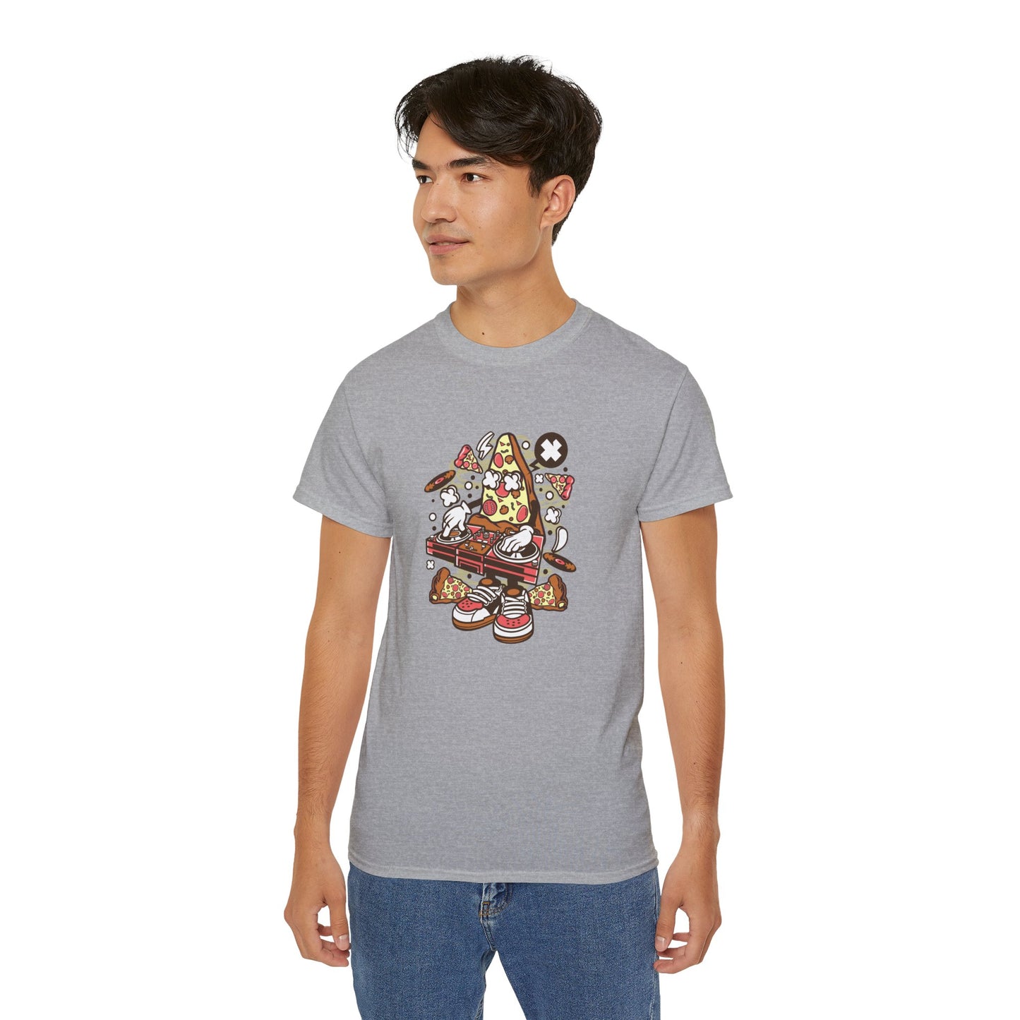 DJ Pizza T-Shirt - Cotton Crew