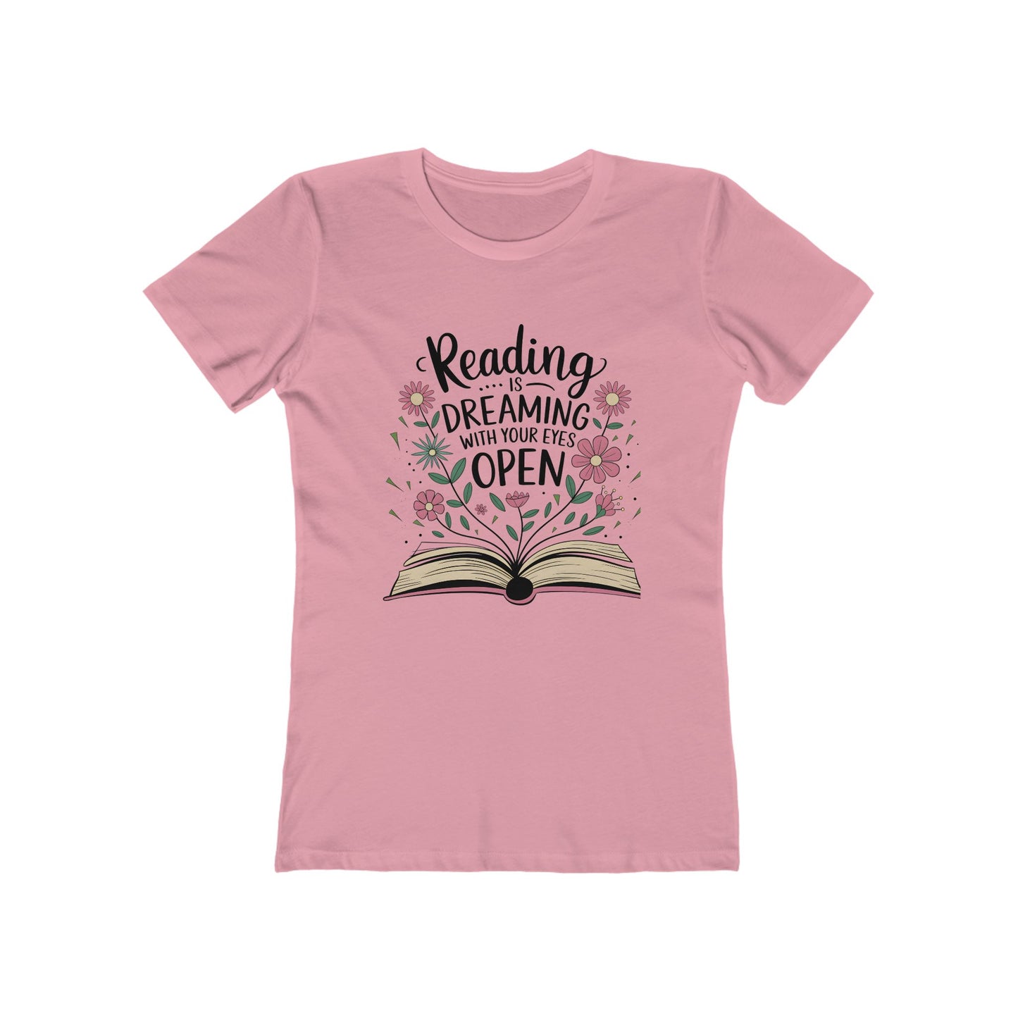 Reading is Dreaming - Casual Women's Slim T-Shirt