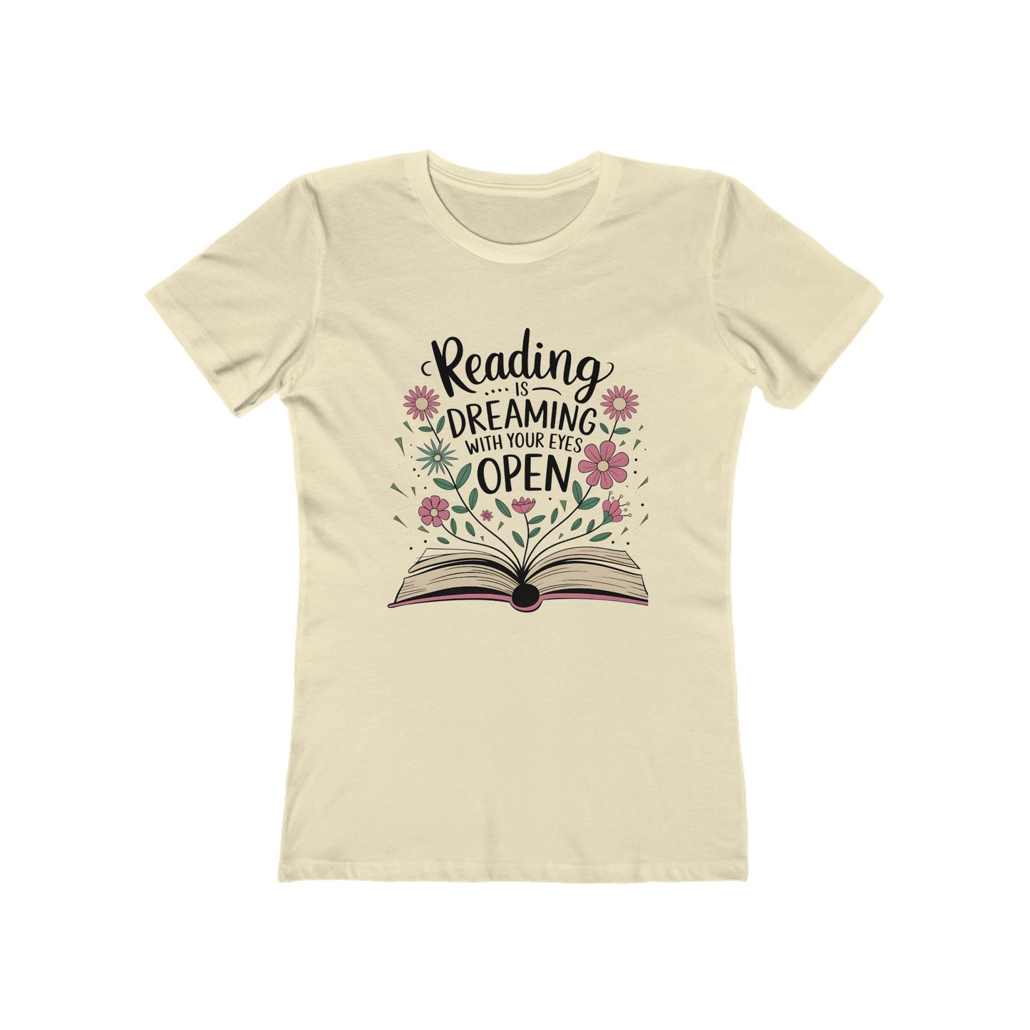 Reading is Dreaming - Casual Women's Slim T-Shirt
