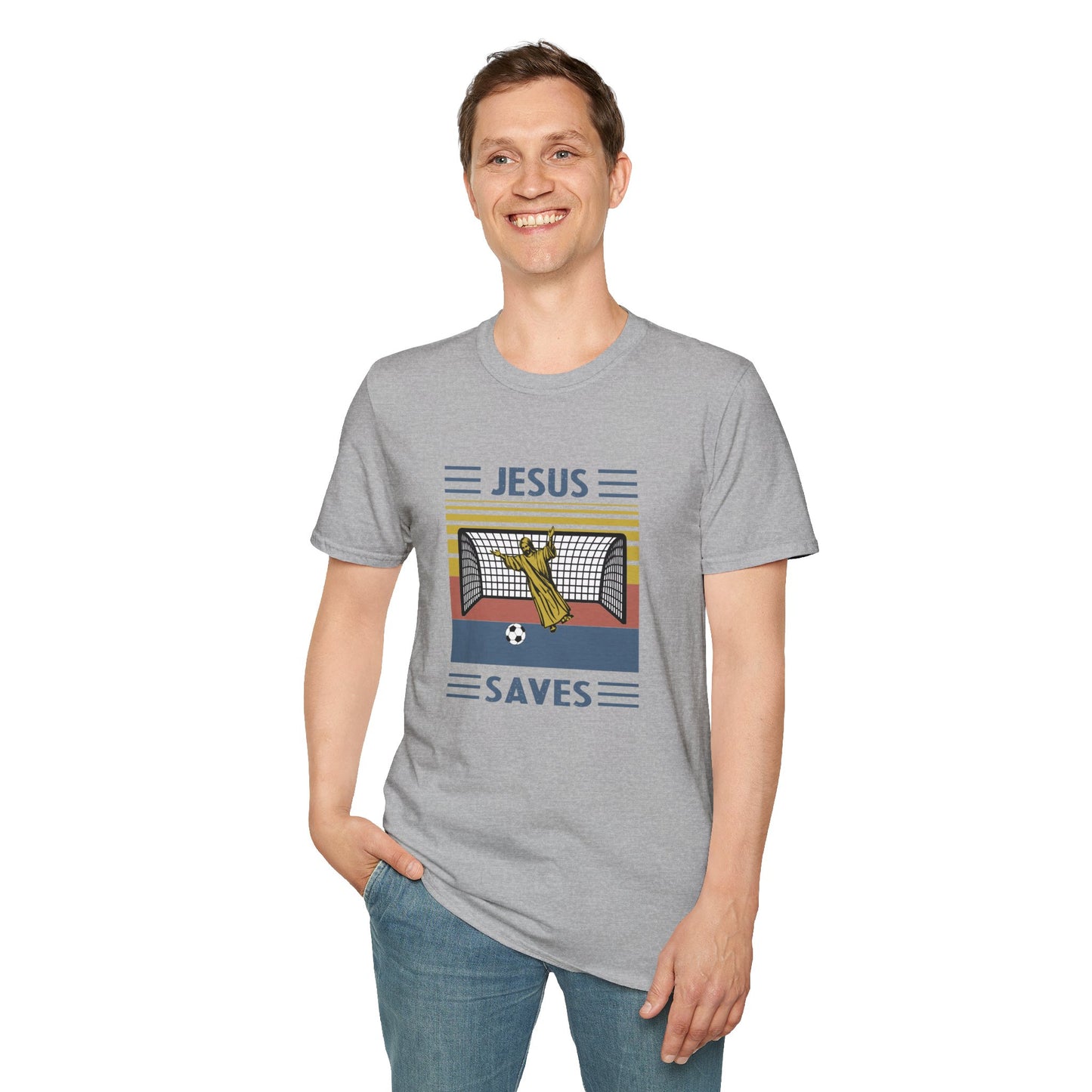 Jesus Saves - Softstyle TShirt