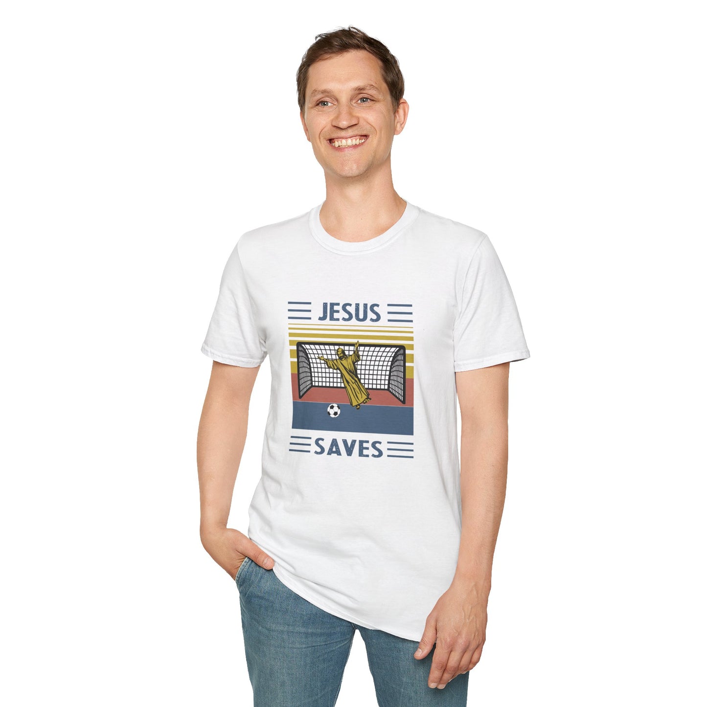 Jesus Saves - Softstyle TShirt