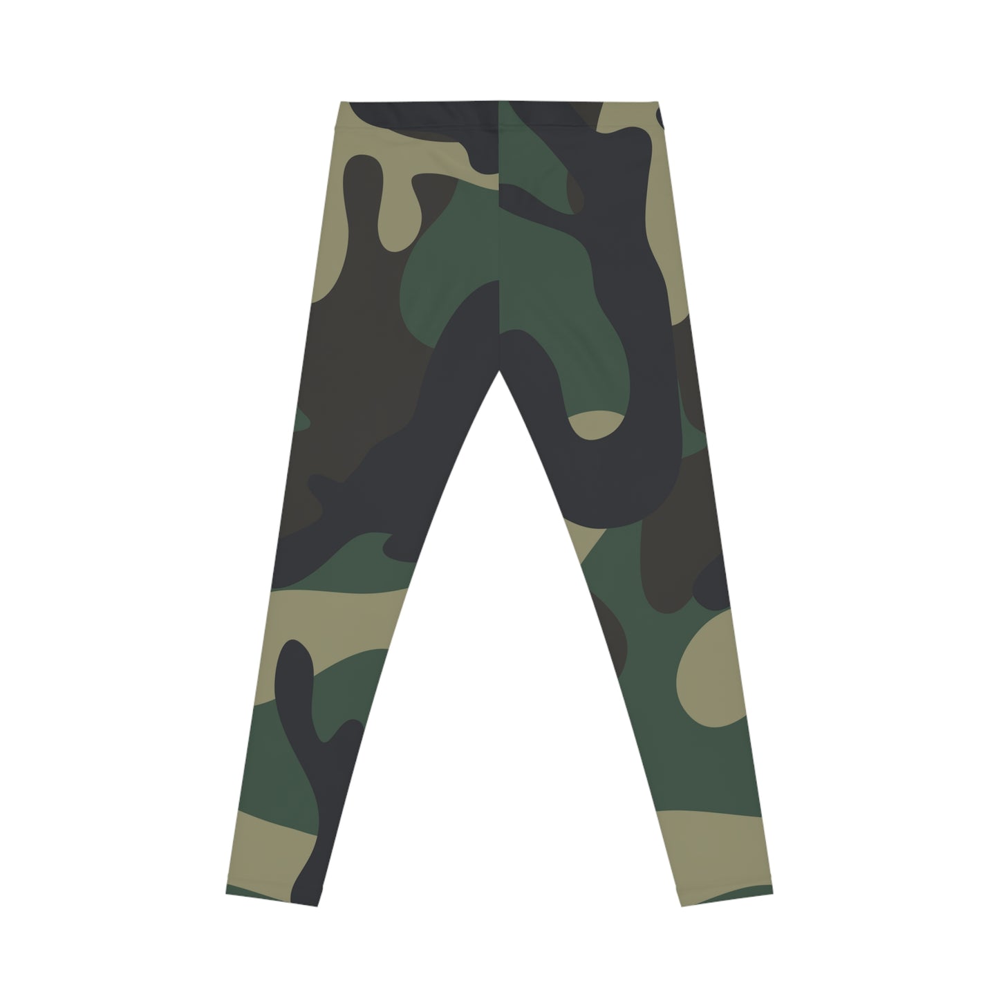 Camo Stretchy Casual Leggings, Womens Casual Camo Leggings