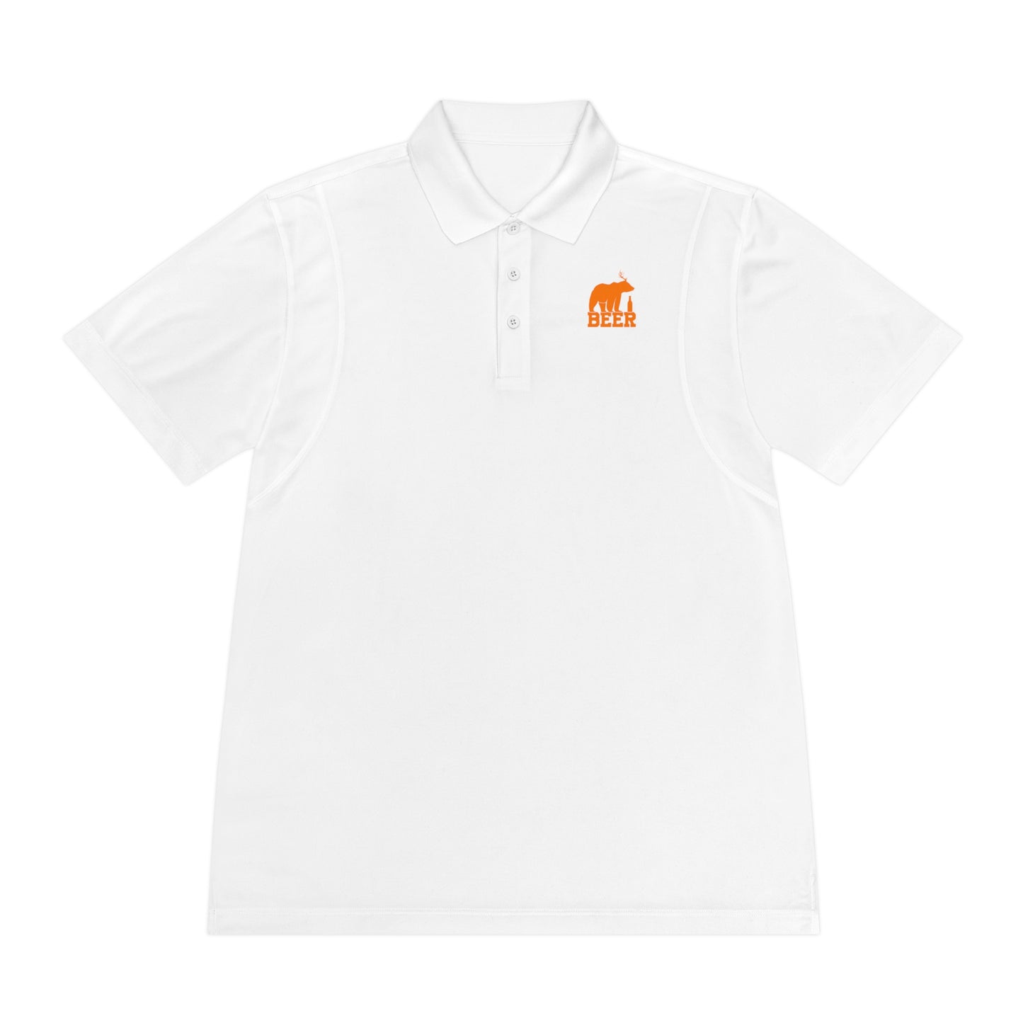 Mens Golf Shirt Beer Bear Men's Sport Polo Shirt