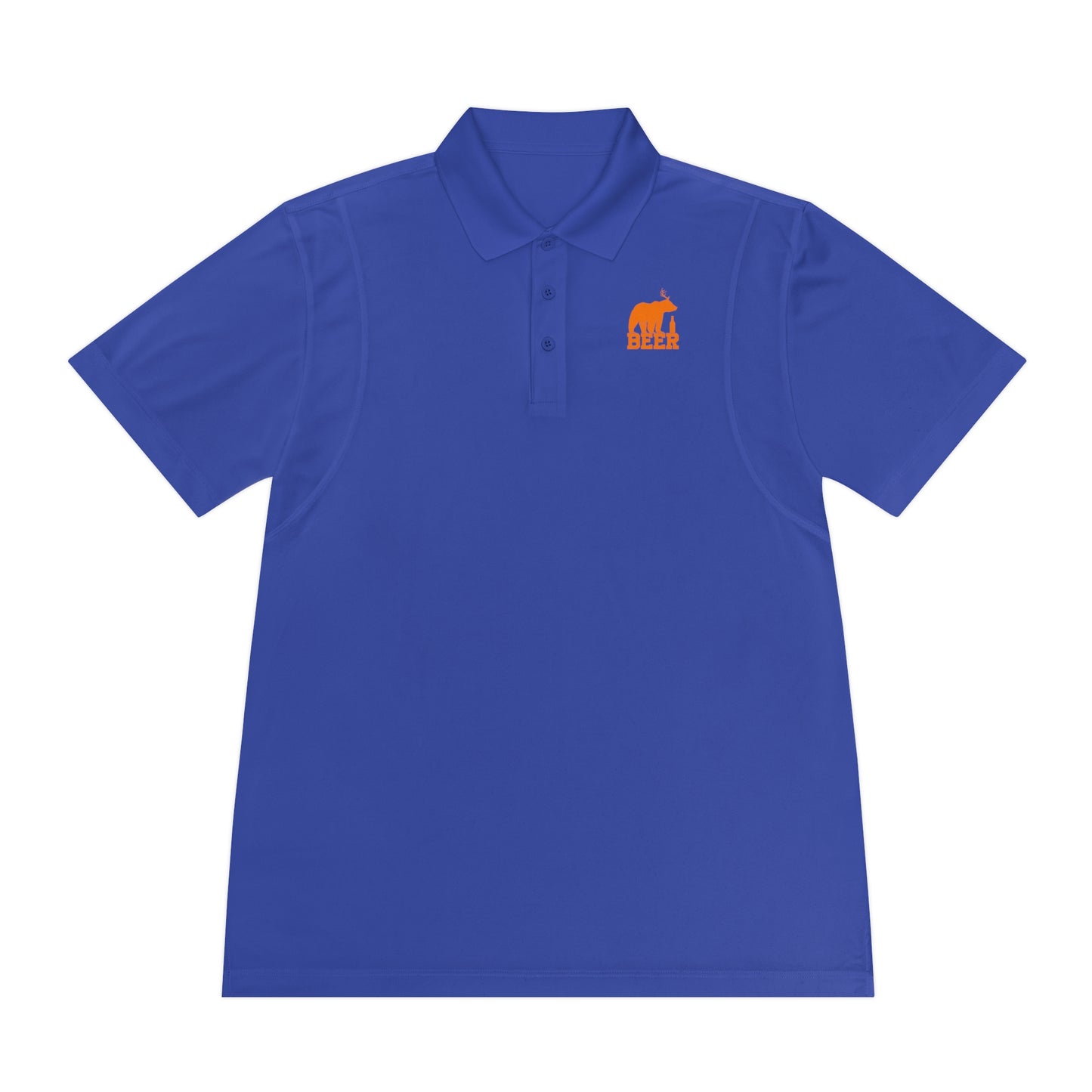 Mens Golf Shirt Beer Bear Men's Sport Polo Shirt