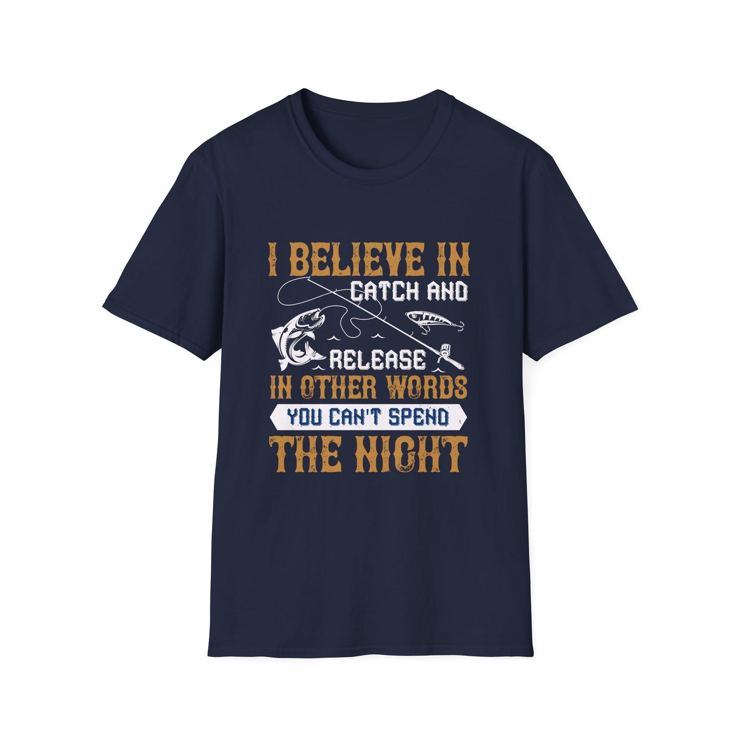 Catch and Release Funny Fishing Themed Unisex T-Shirt