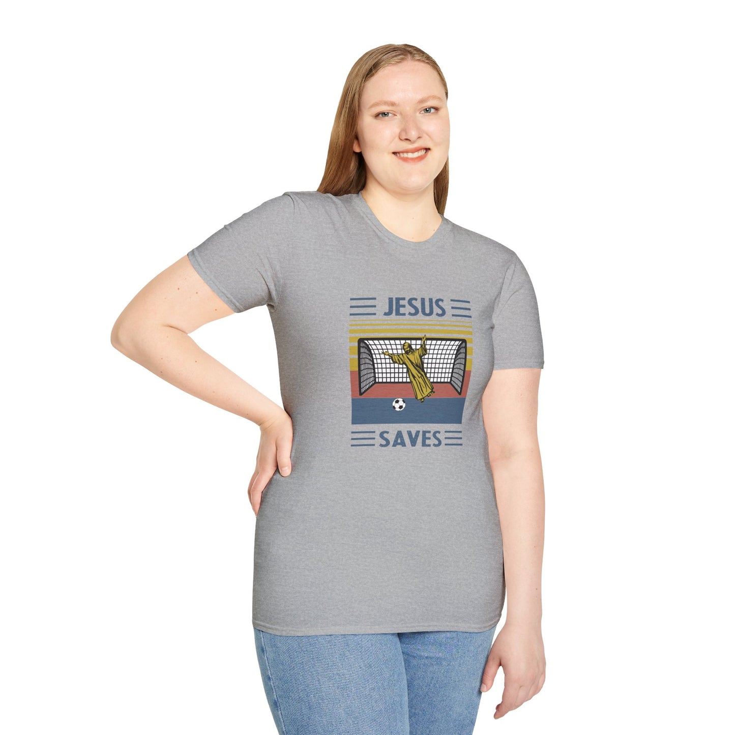 Jesus Saves - Softstyle TShirt