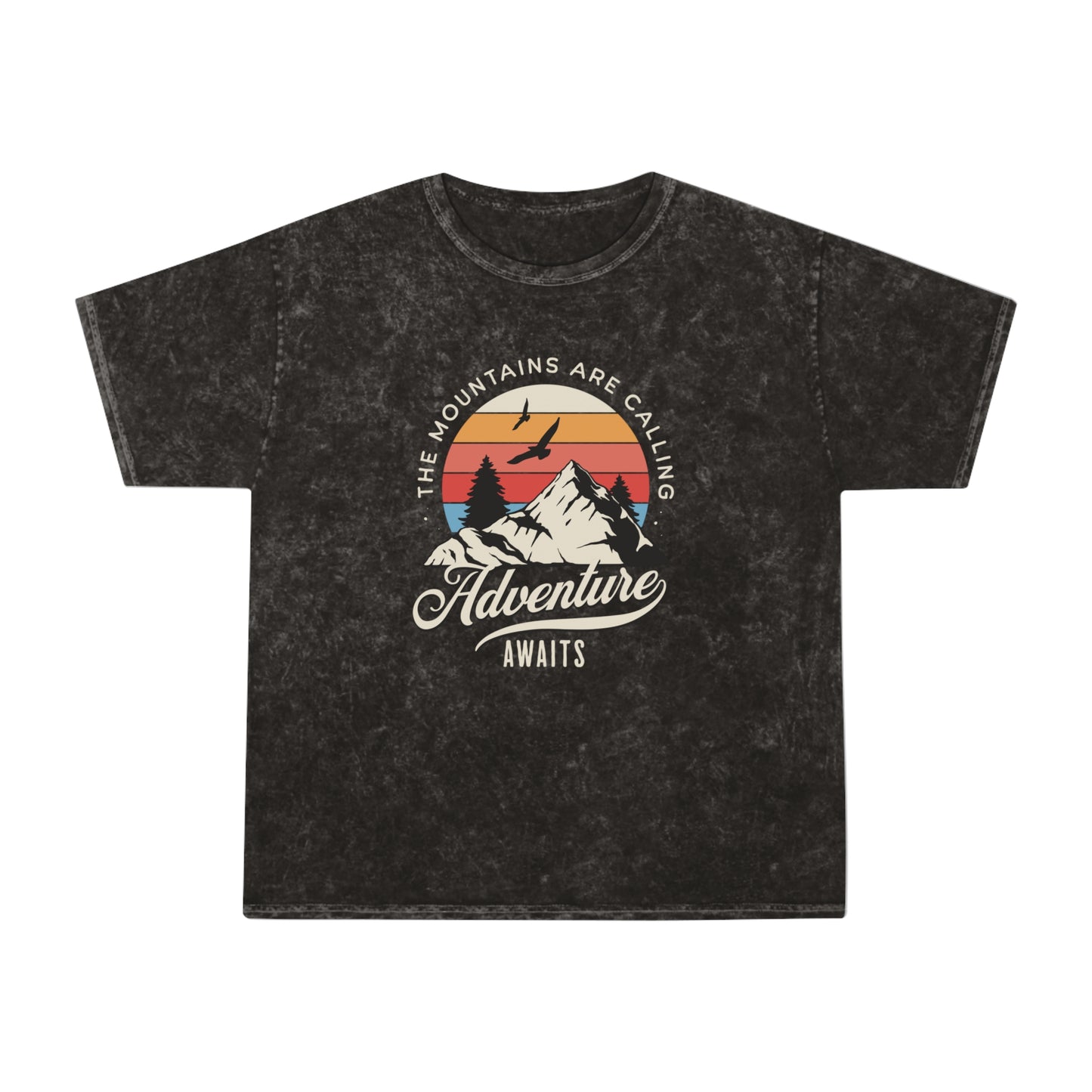 Mens Adventure Awaits - Mineral T-Shirt