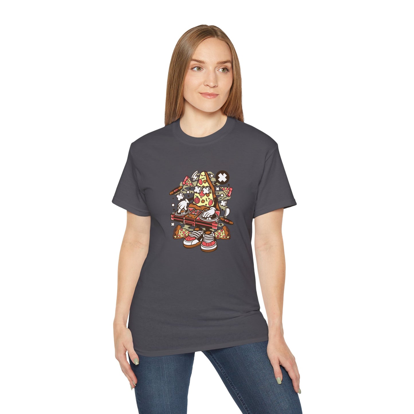 DJ Pizza T-Shirt - Cotton Crew