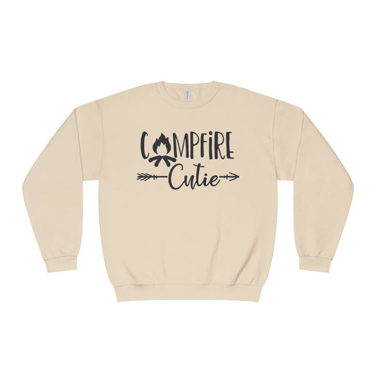 Campfire Cutie Sweatshirt, Nature Lover Gifts, Camper Dad Sweatshirt, Camper Mom Sweatshirt, Camping Life Crewneck Sweatshirt