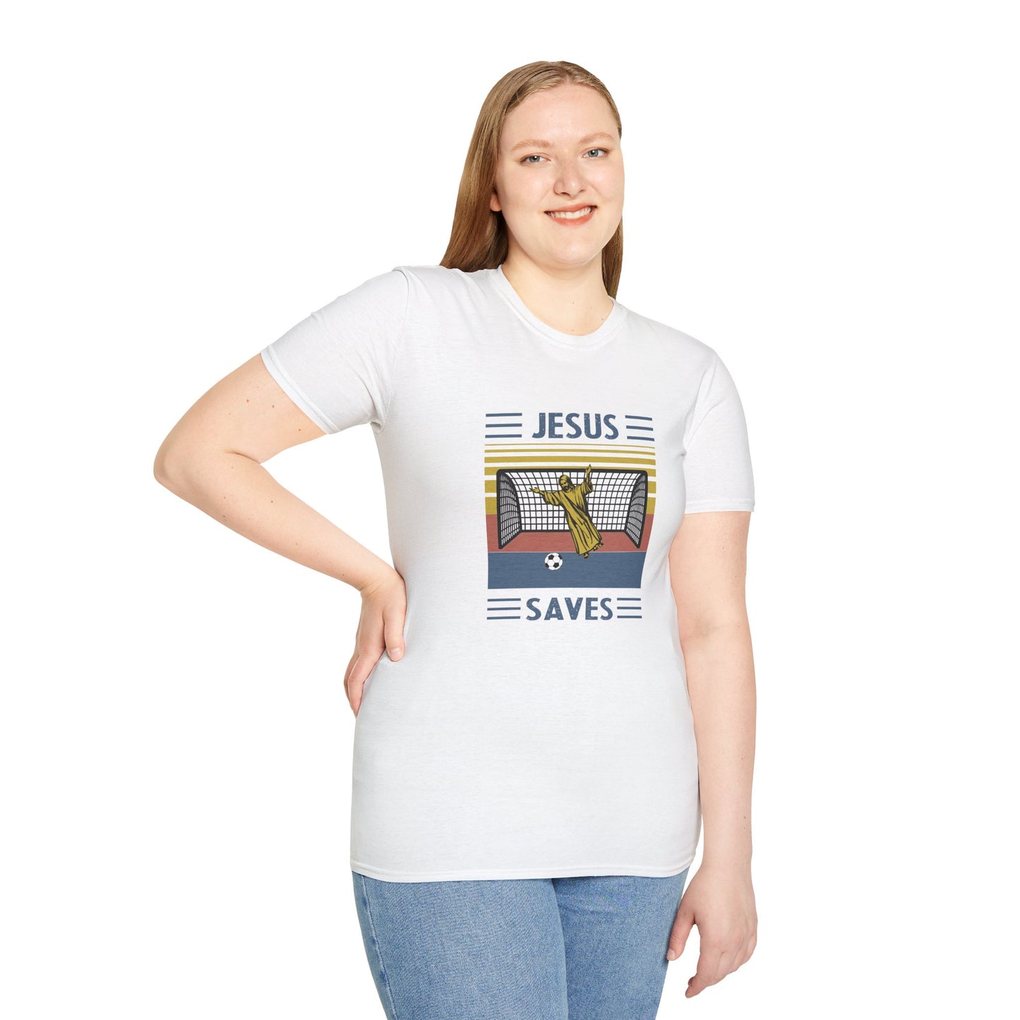 Jesus Saves - Softstyle TShirt
