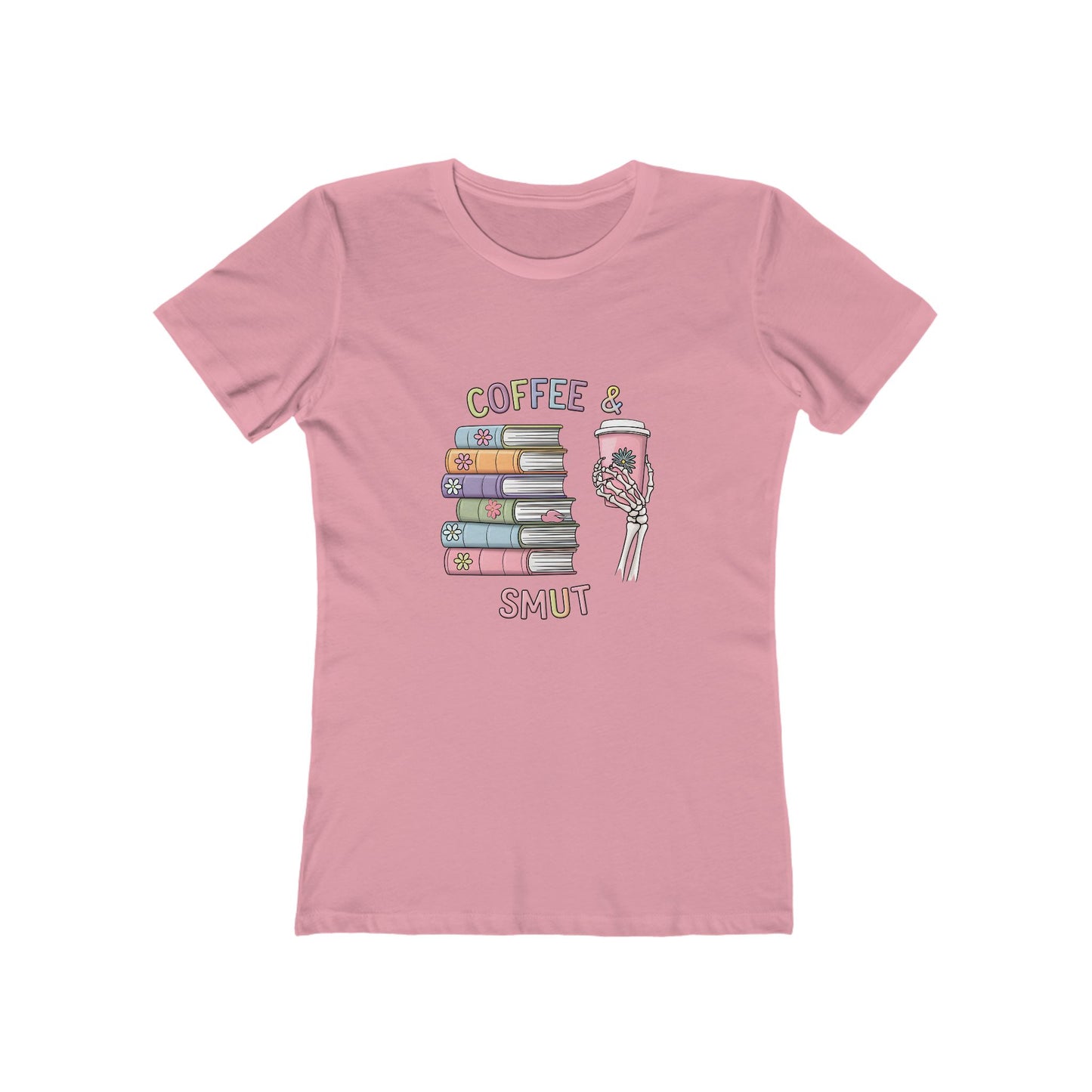 Coffee & Smut – Spicy Reads T-Shirt for Book Lovers