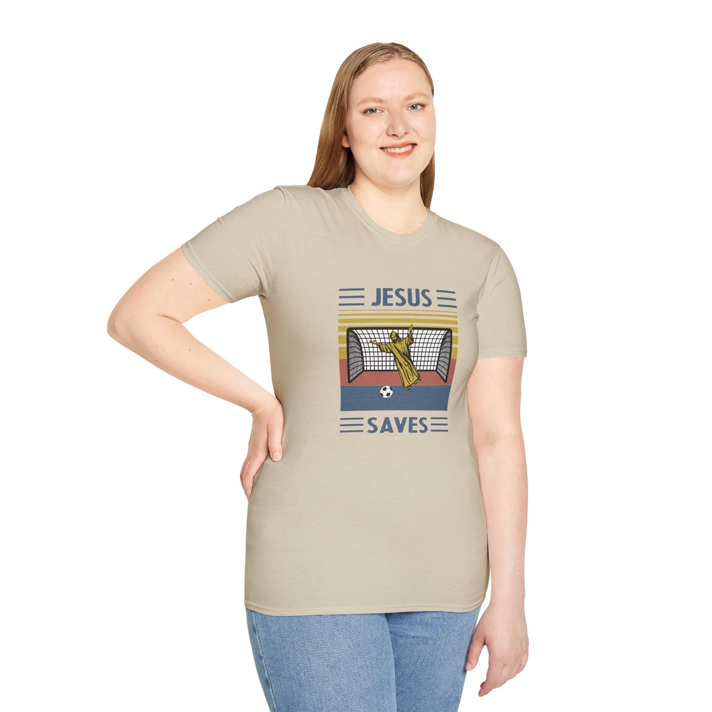 Jesus Saves - Softstyle TShirt
