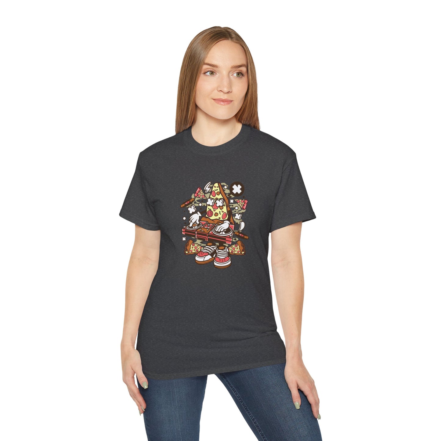 DJ Pizza T-Shirt - Cotton Crew