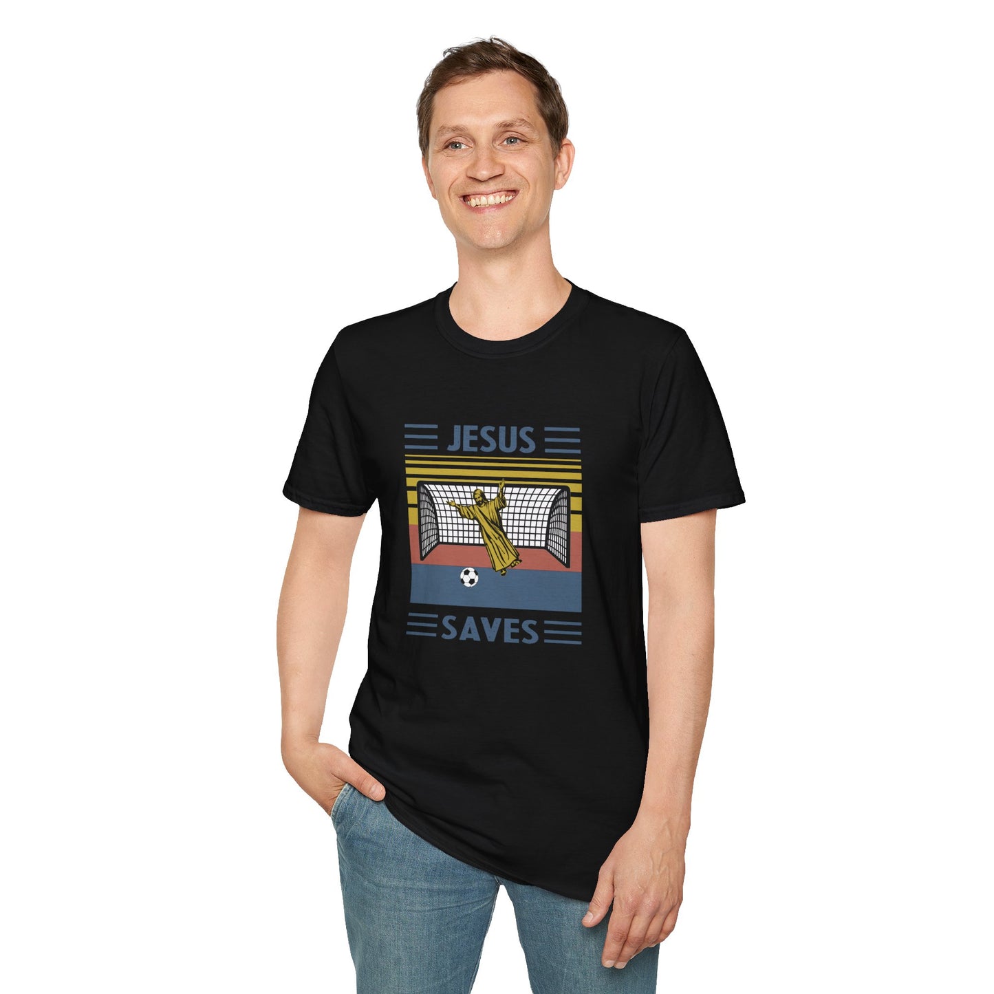Jesus Saves - Softstyle TShirt