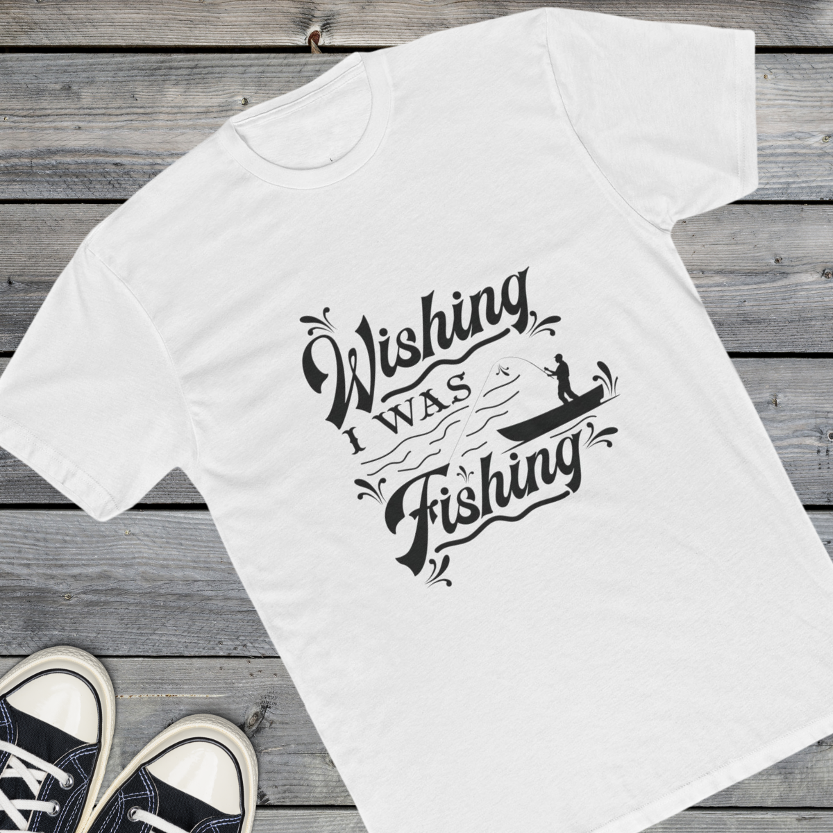 Wishing I Was Fishing - Cotton Crew