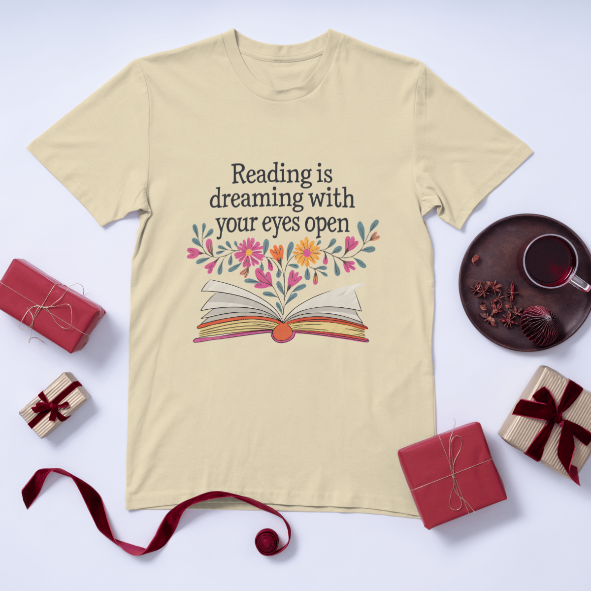 Reading Is Dreaming With Your Eyes Open - Womens Classic Tee