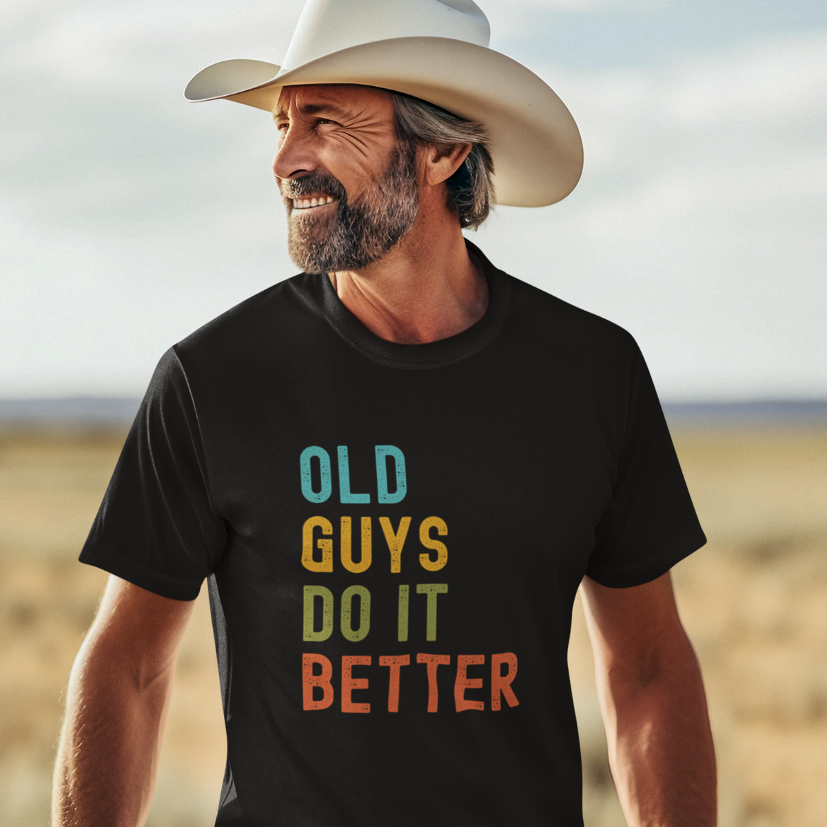 Old Guys Do It Better T-Shirt – Funny, Flirty, and Confident Tee