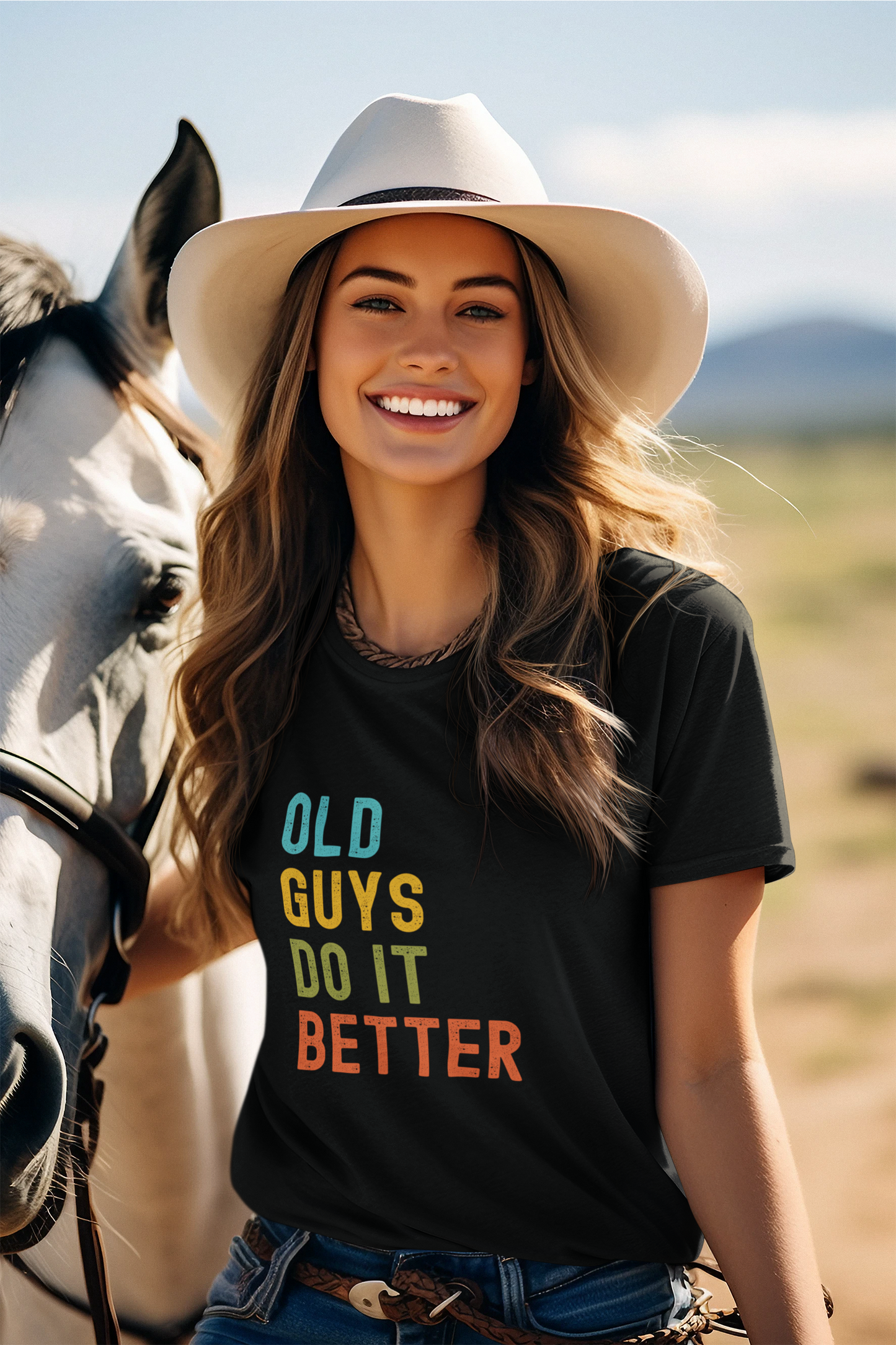Old Guys Do It Better T-Shirt – Funny, Flirty, and Confident Tee