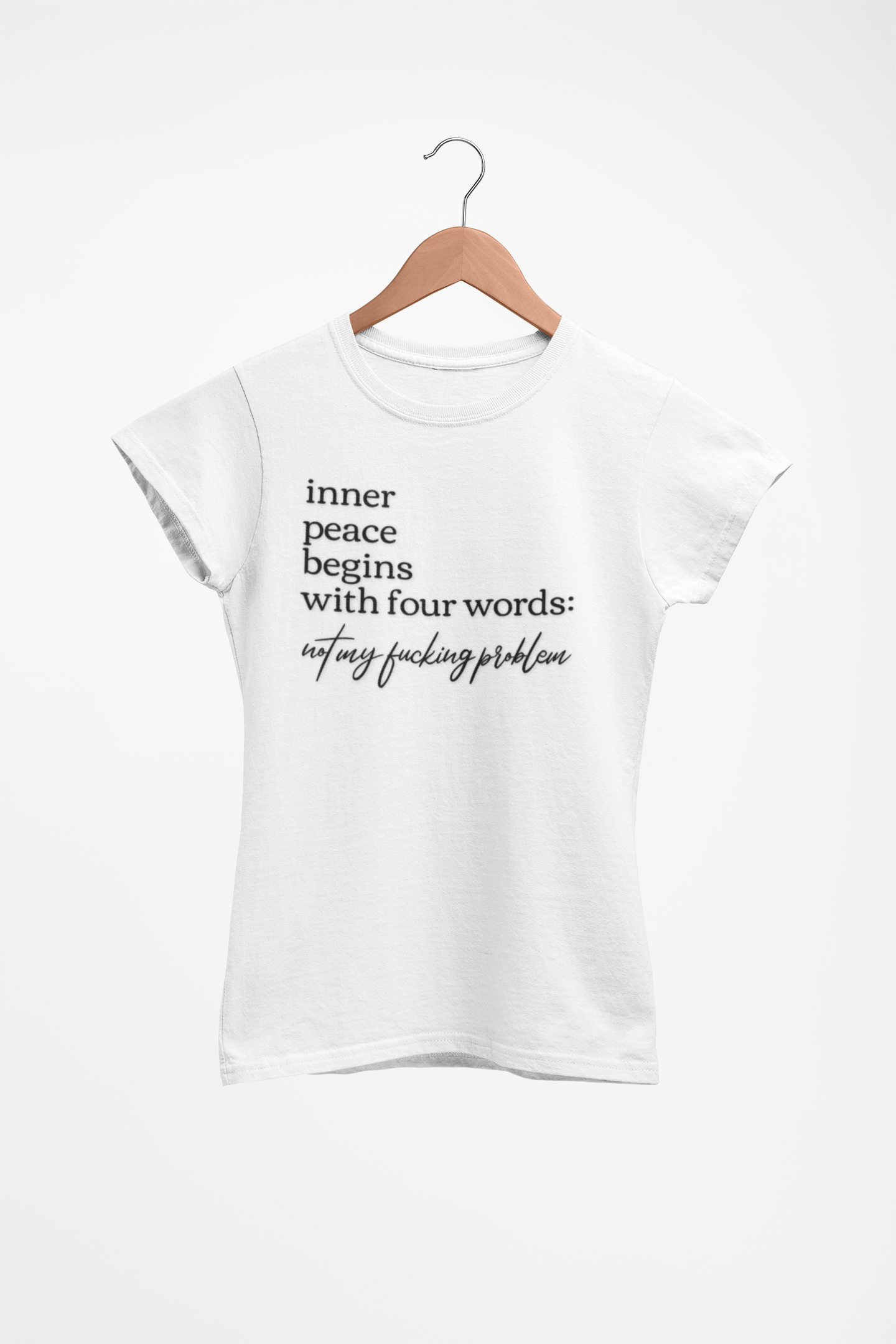 Inner Peace Starts with Four Words - Women's Softstyle Tee