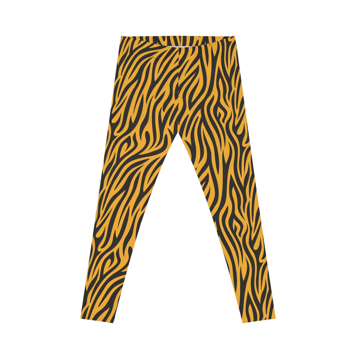 Tiger Striped Womens Casual Leggings for Working Out, Playing, Running Errands or Nothing At All