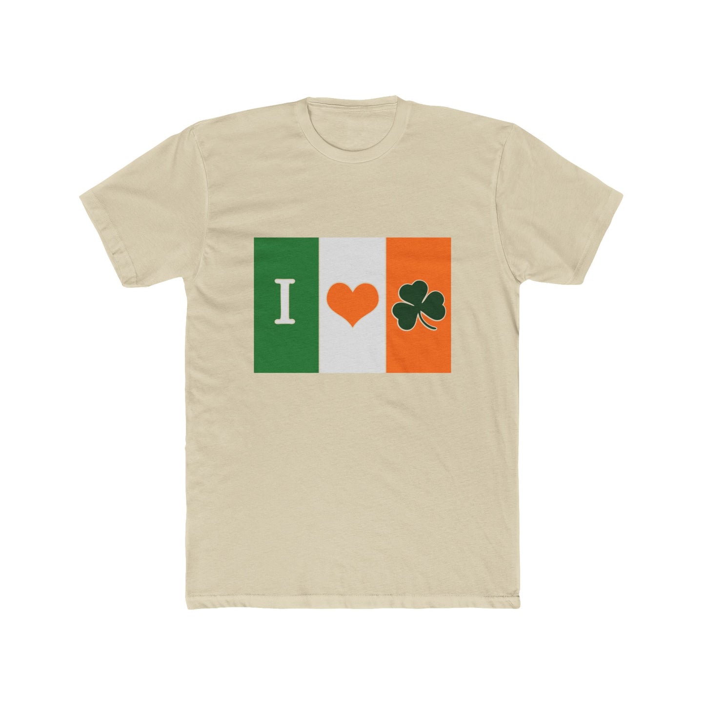 I Love Ireland Shamrock T-Shirt – Irish Flag Colors & Heart Clover Design