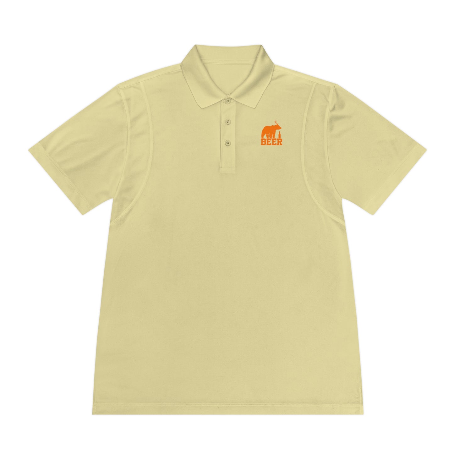 Mens Golf Shirt Beer Bear Men's Sport Polo Shirt