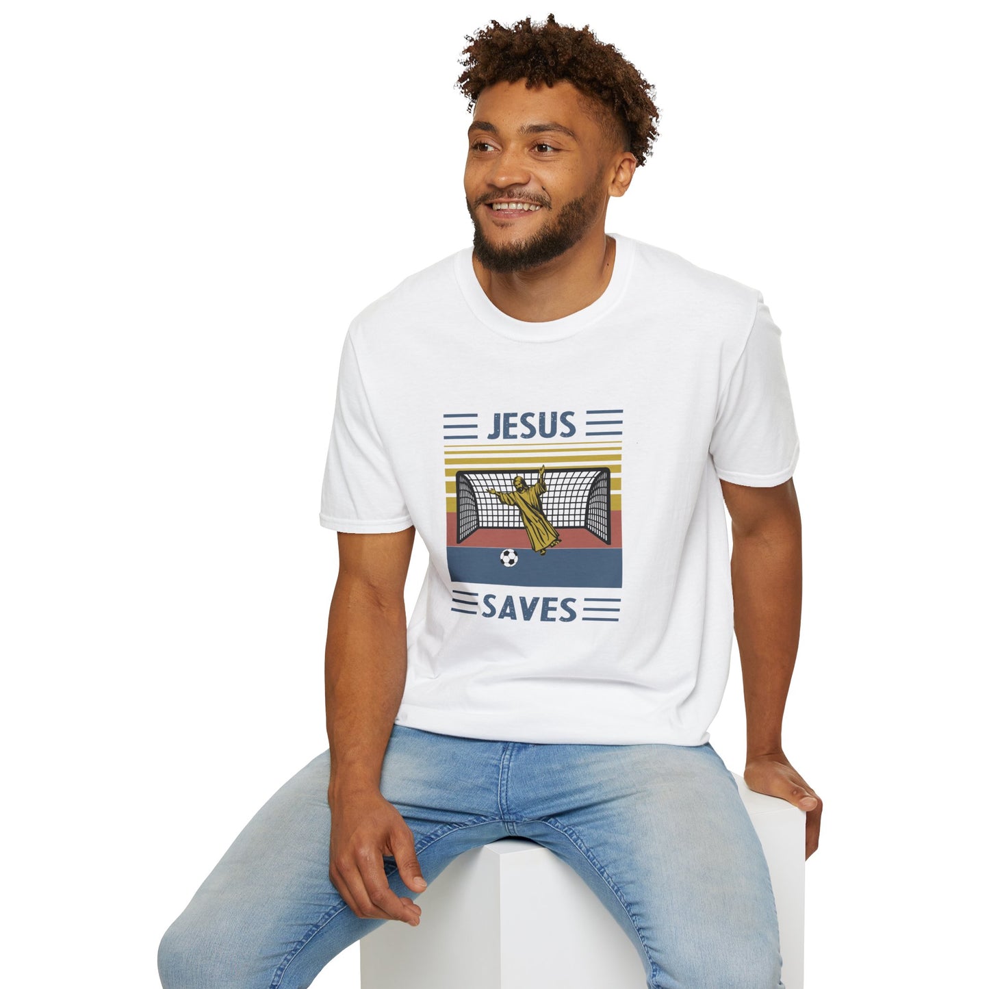Jesus Saves - Softstyle TShirt