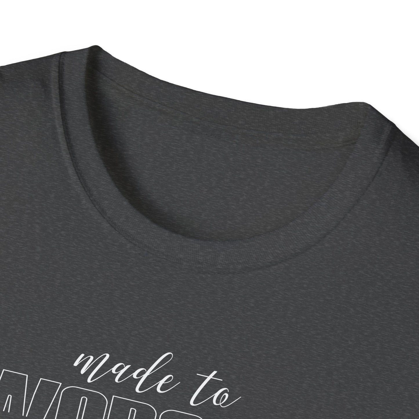 Made to Worship Unisex T-Shirt | Softstyle Tee for Music Lovers, Church Events, Inspirational Gifts, Everyday Wear, Casual Fashion