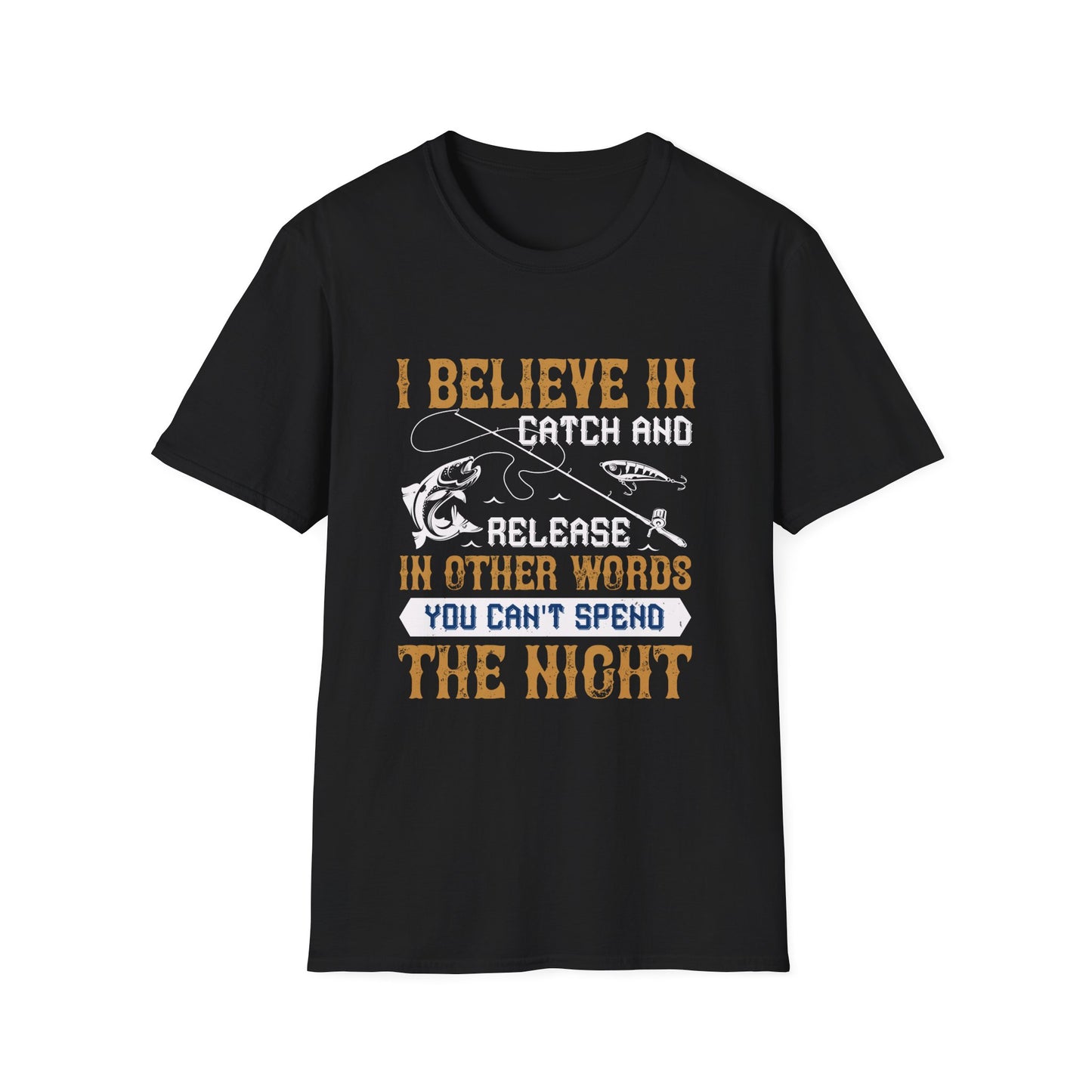 Catch and Release Funny Fishing Themed Unisex T-Shirt