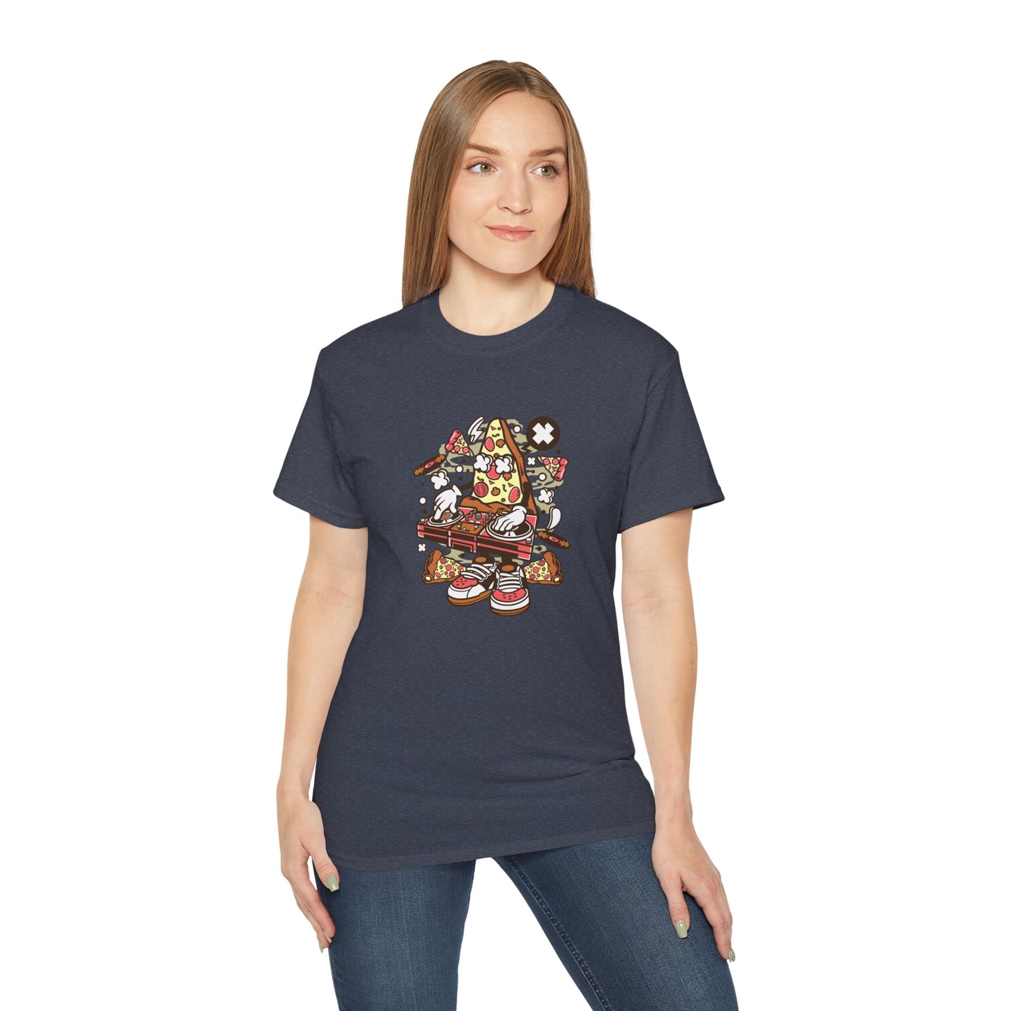 DJ Pizza T-Shirt - Cotton Crew