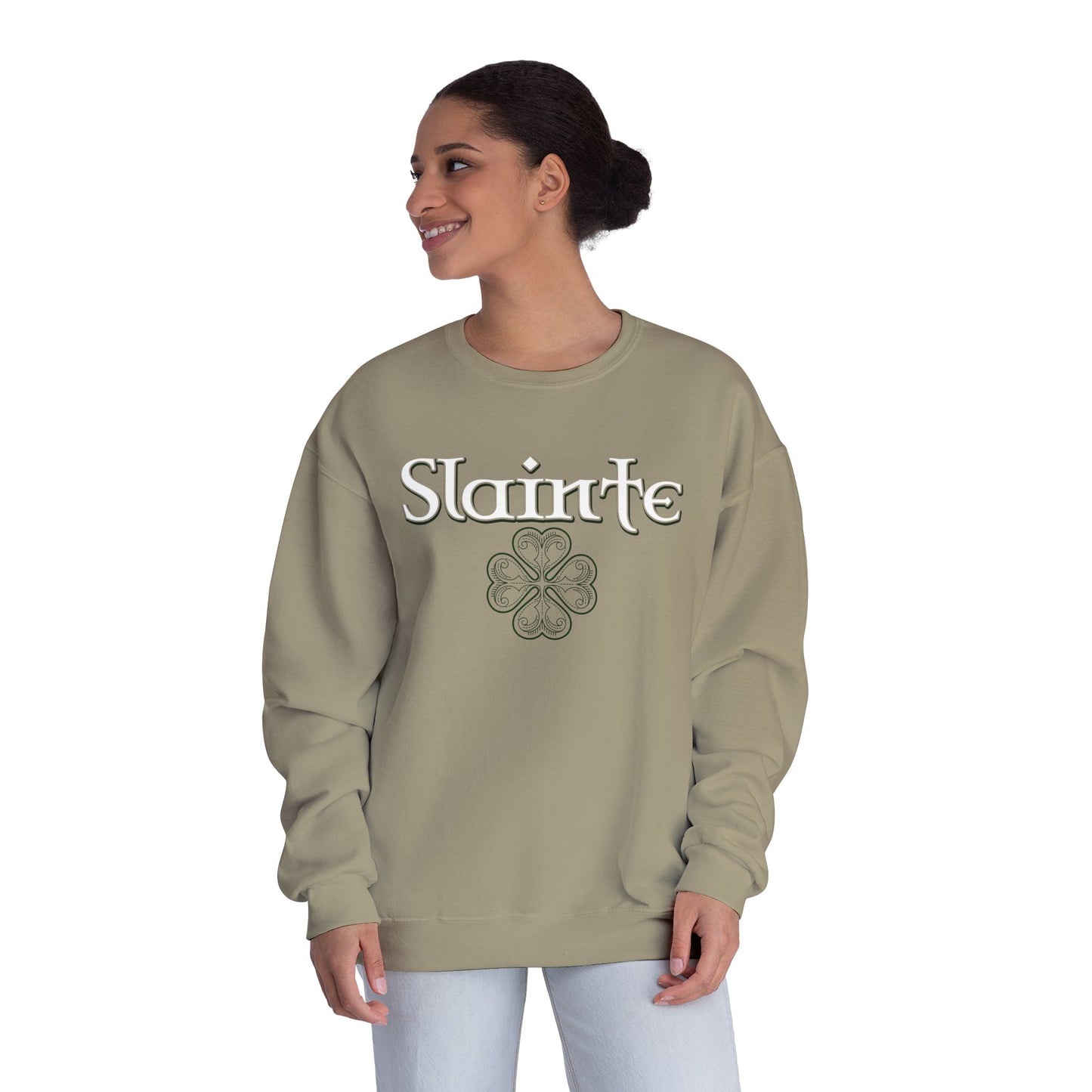 Slainte in Clovers Womens Unisex NuBlend® Crewneck Sweatshirt