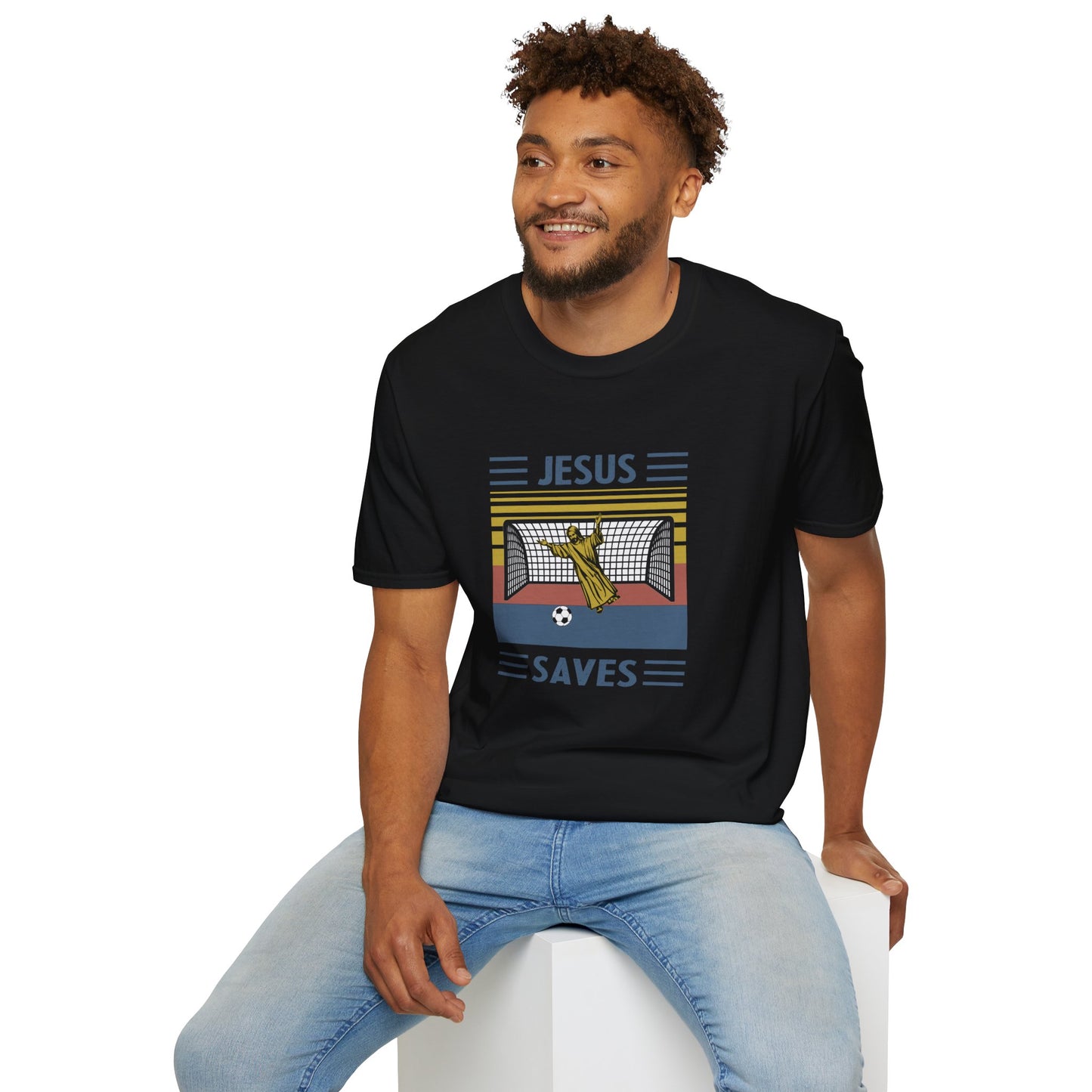 Jesus Saves - Softstyle TShirt