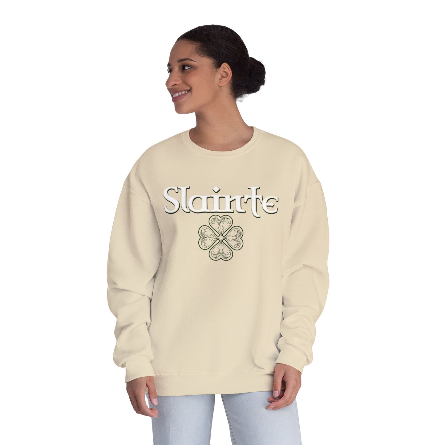 Slainte in Clovers Womens Unisex NuBlend® Crewneck Sweatshirt