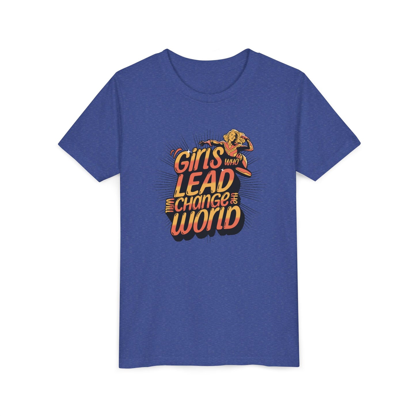 Youth Girls Who Lead Will Change the World Youth Short Sleeve T Shirt Kids