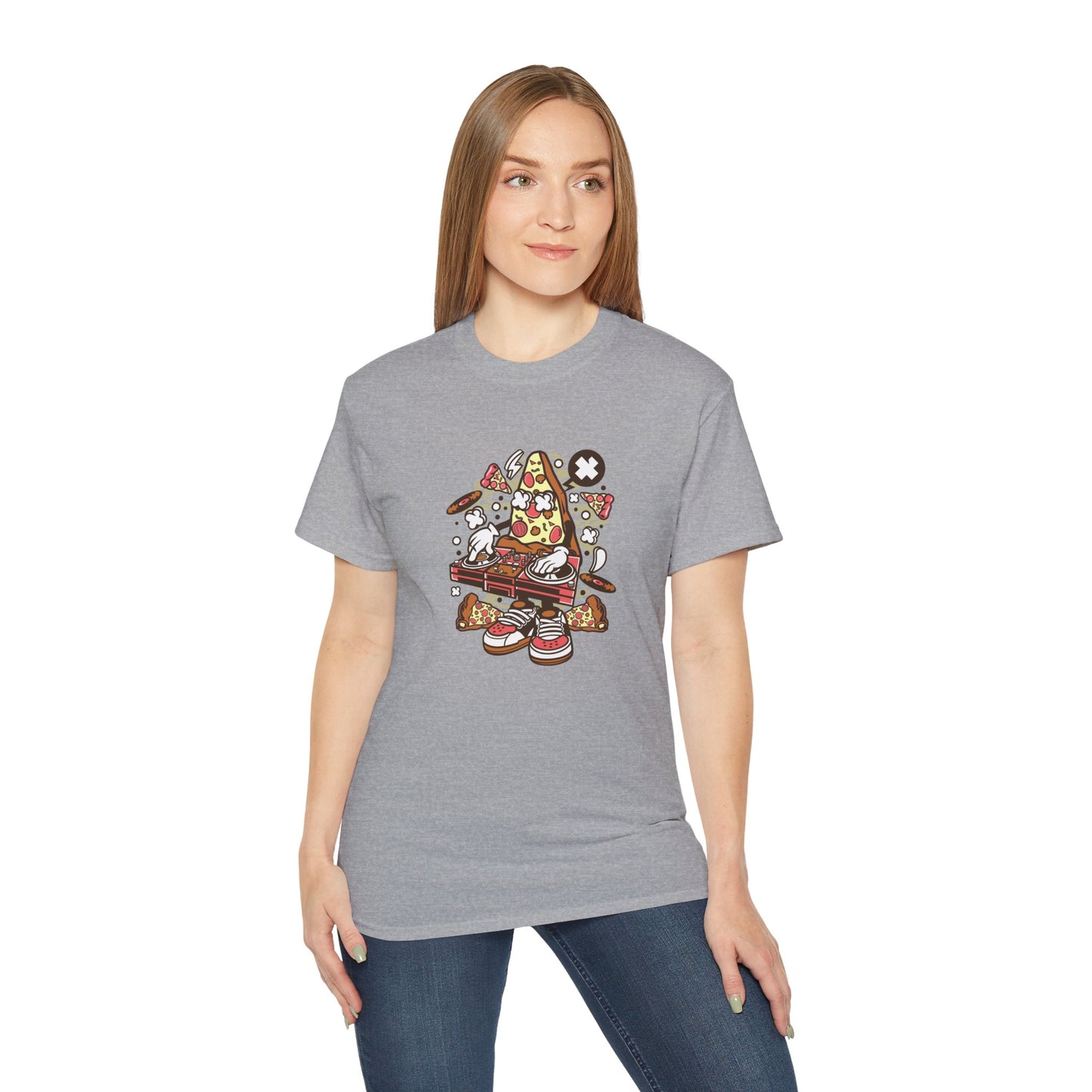 DJ Pizza T-Shirt - Cotton Crew