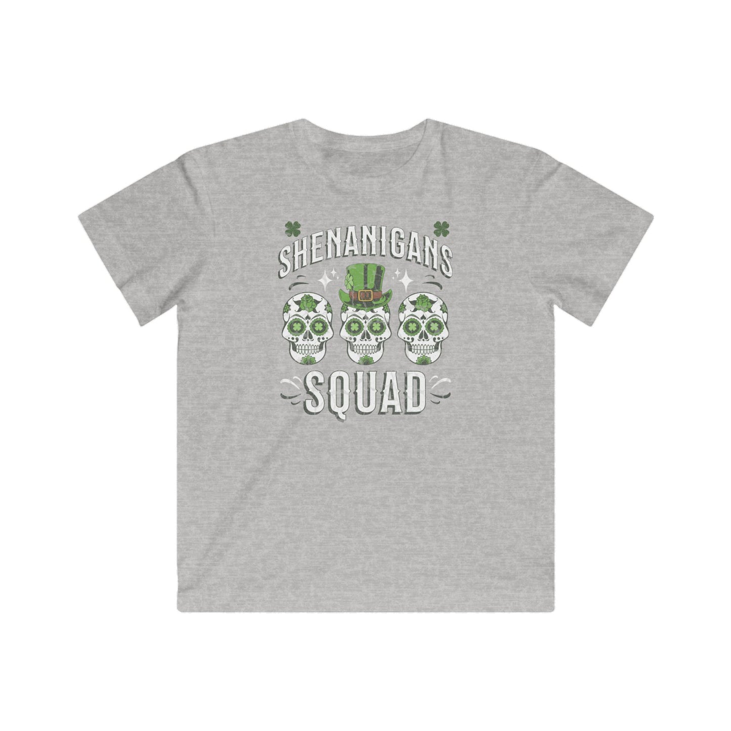 Kids Fine Jersey Tee Shenanigan's Squad St. Patricks Day TShirt