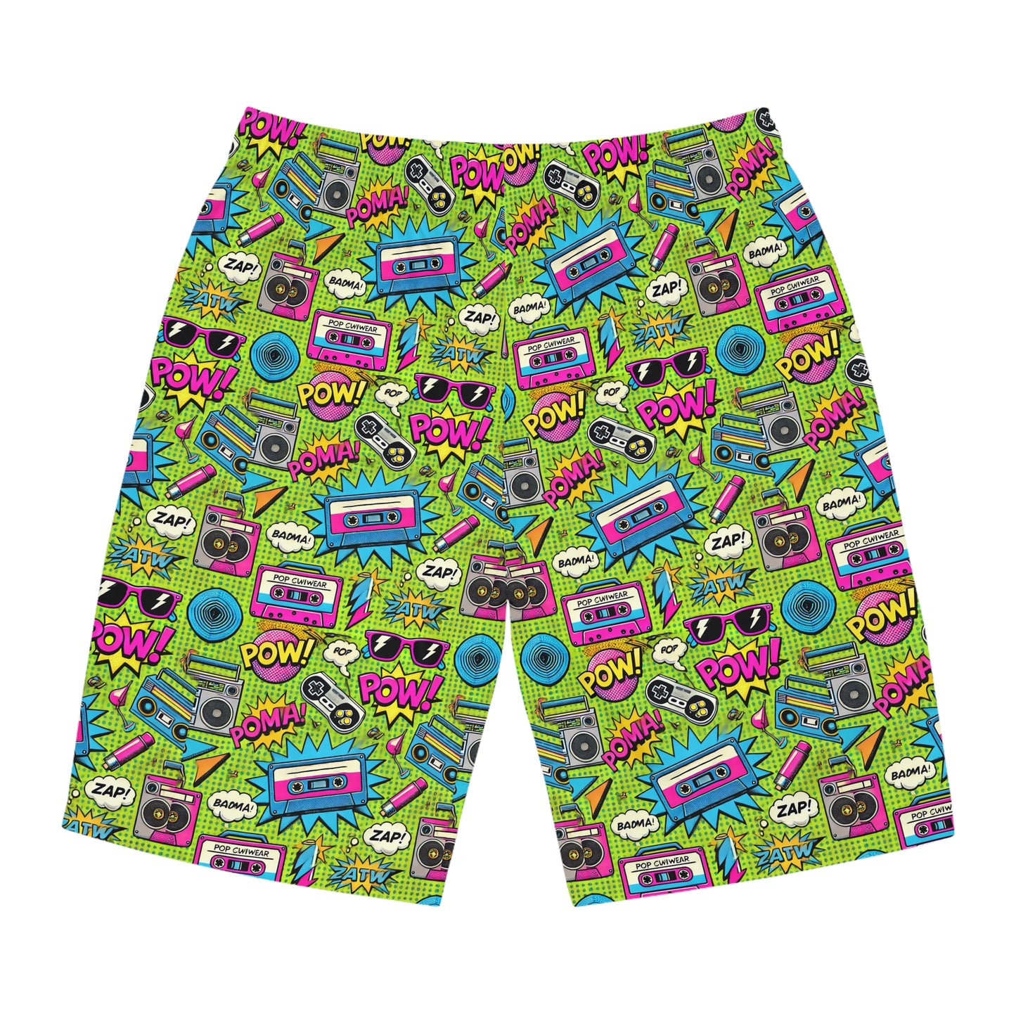 Men's 80s Retro Inspired Board Shorts