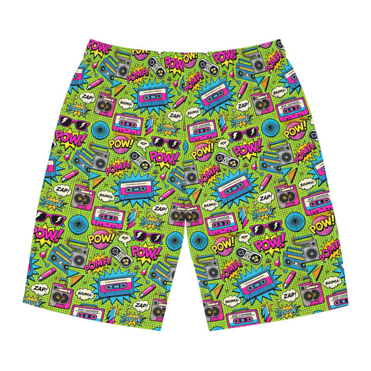 Men's 80s Retro Inspired Board Shorts