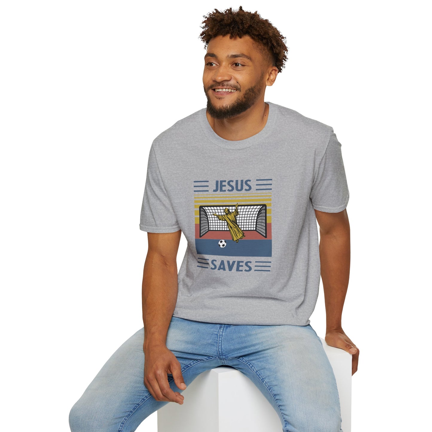 Jesus Saves - Softstyle TShirt