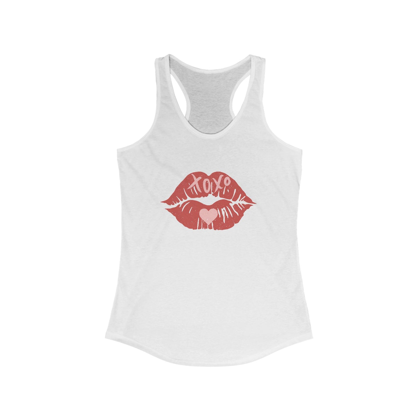 Red Lipstick Racerback Tank Top