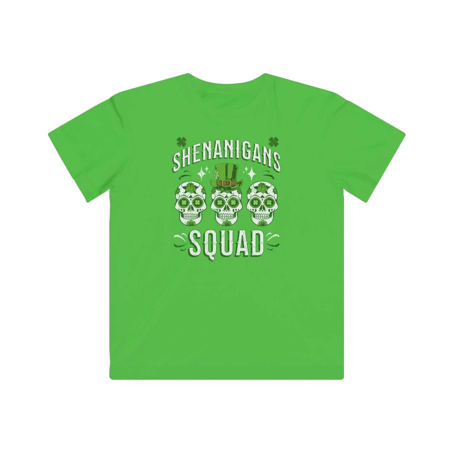 Kids Fine Jersey Tee Shenanigan's Squad St. Patricks Day TShirt